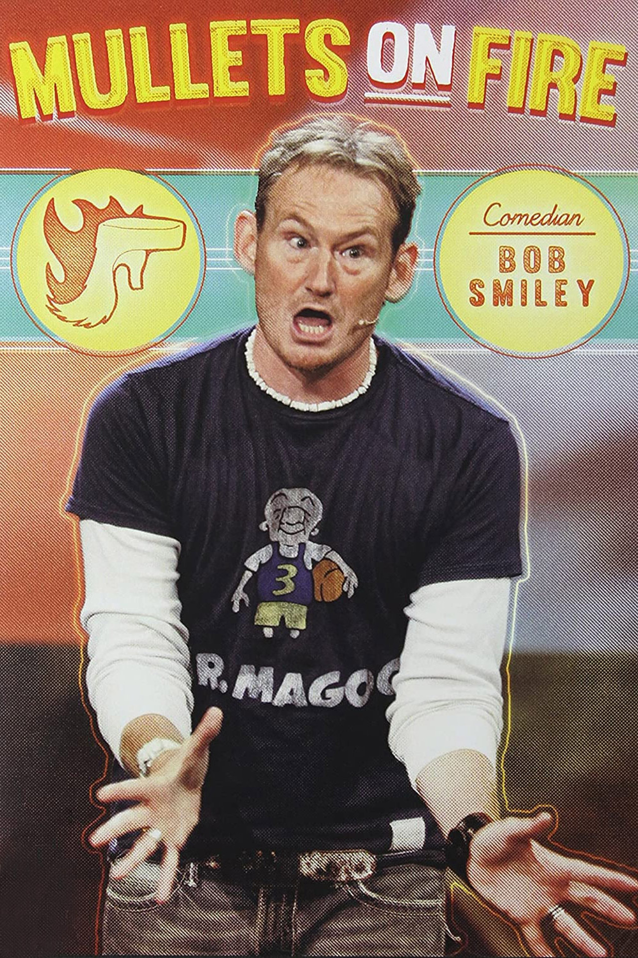 Bob Smiley: Mullets on Fire Backdrop