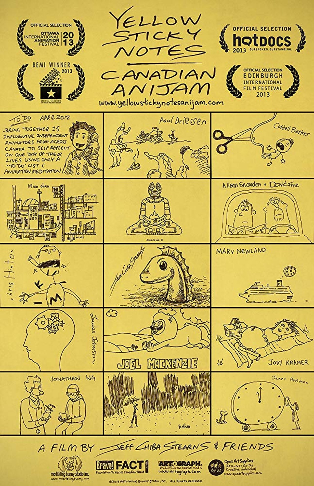 مشاهدة فيلم Yellow Sticky Notes: Canadian Anijam مترجم بدون اعلانات - بوستر