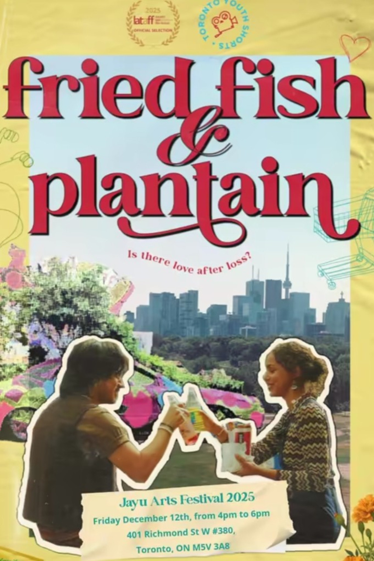 Fried Fish and Plantain Backdrop