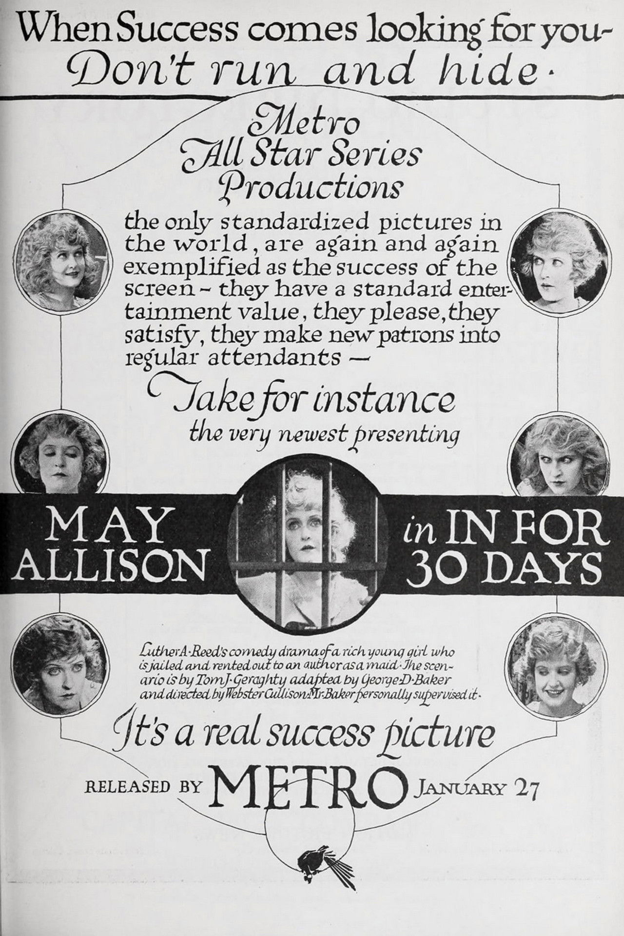 In for Thirty Days Backdrop