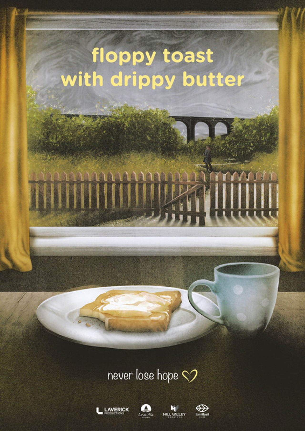 Floppy Toast with Drippy Butter Backdrop