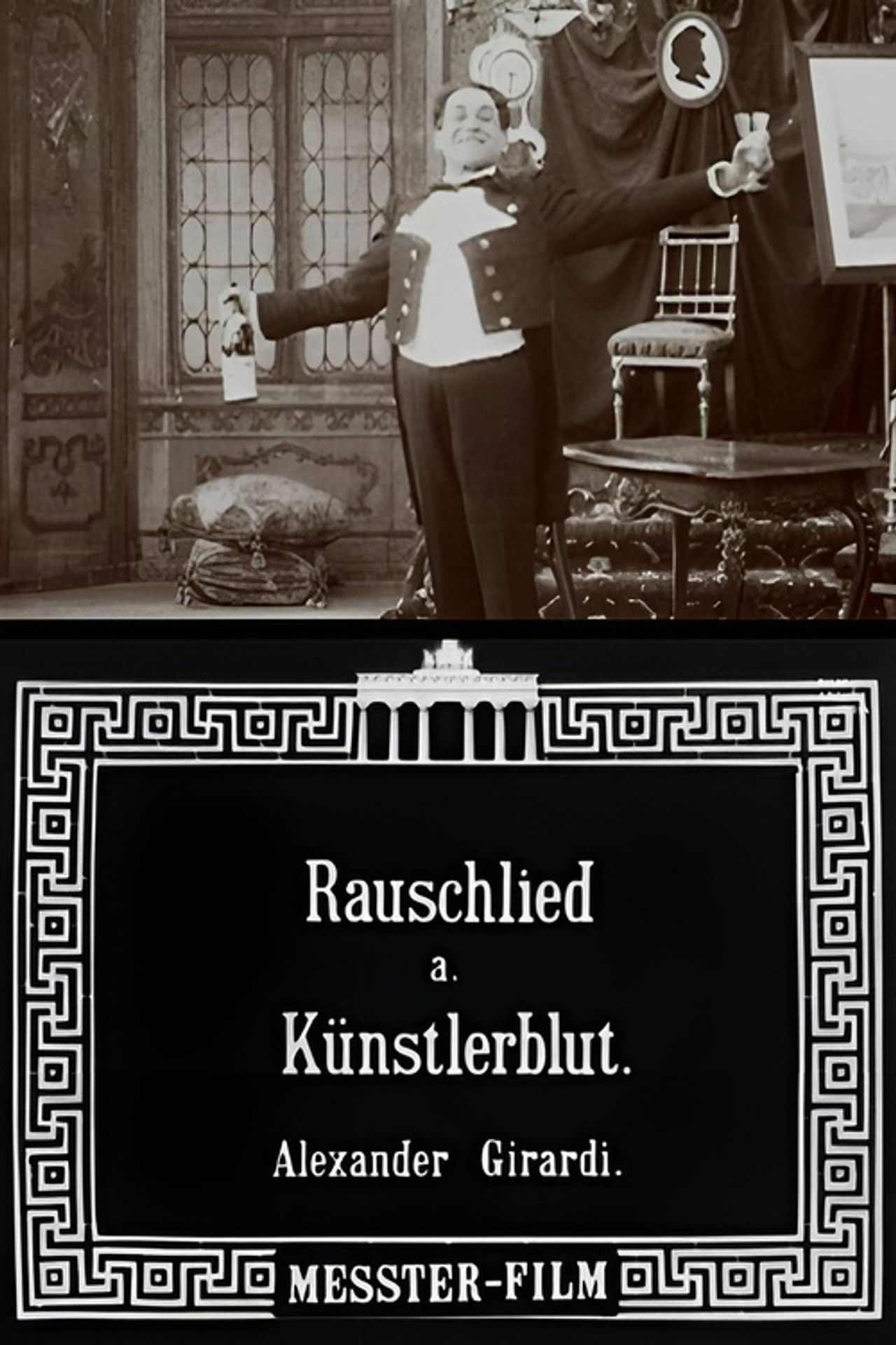 Rauschlied aus "Künstlerblut" Tonbild mit Alexander Girardi Backdrop