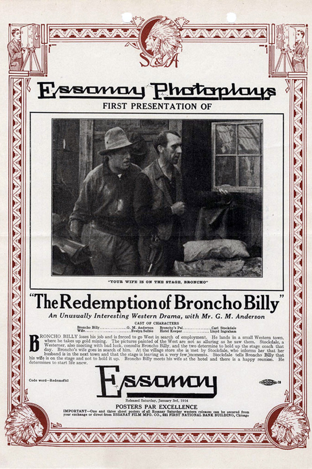 The Redemption of Broncho Billy Backdrop