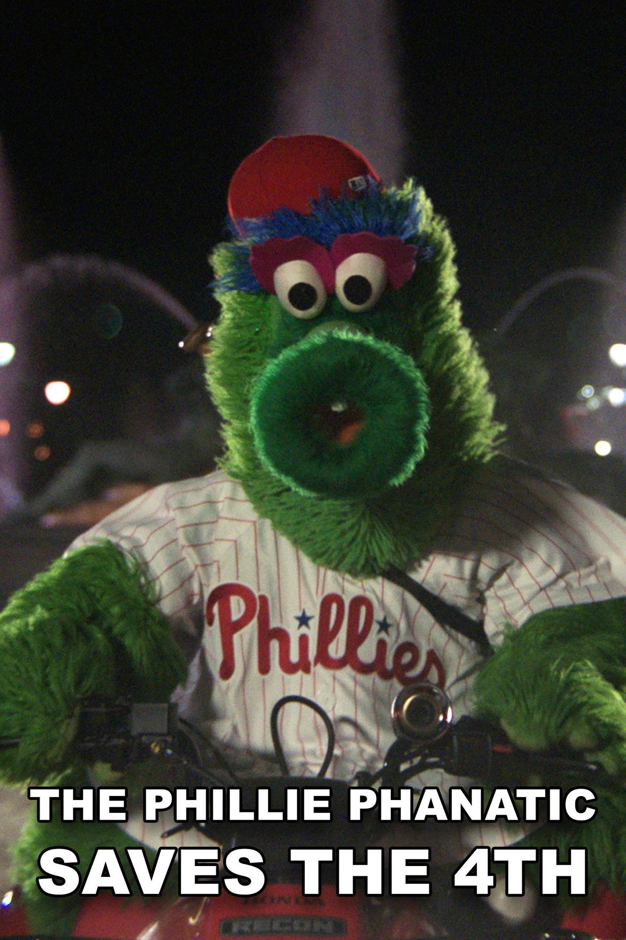 The Phillie Phanatic Saves the 4th Backdrop