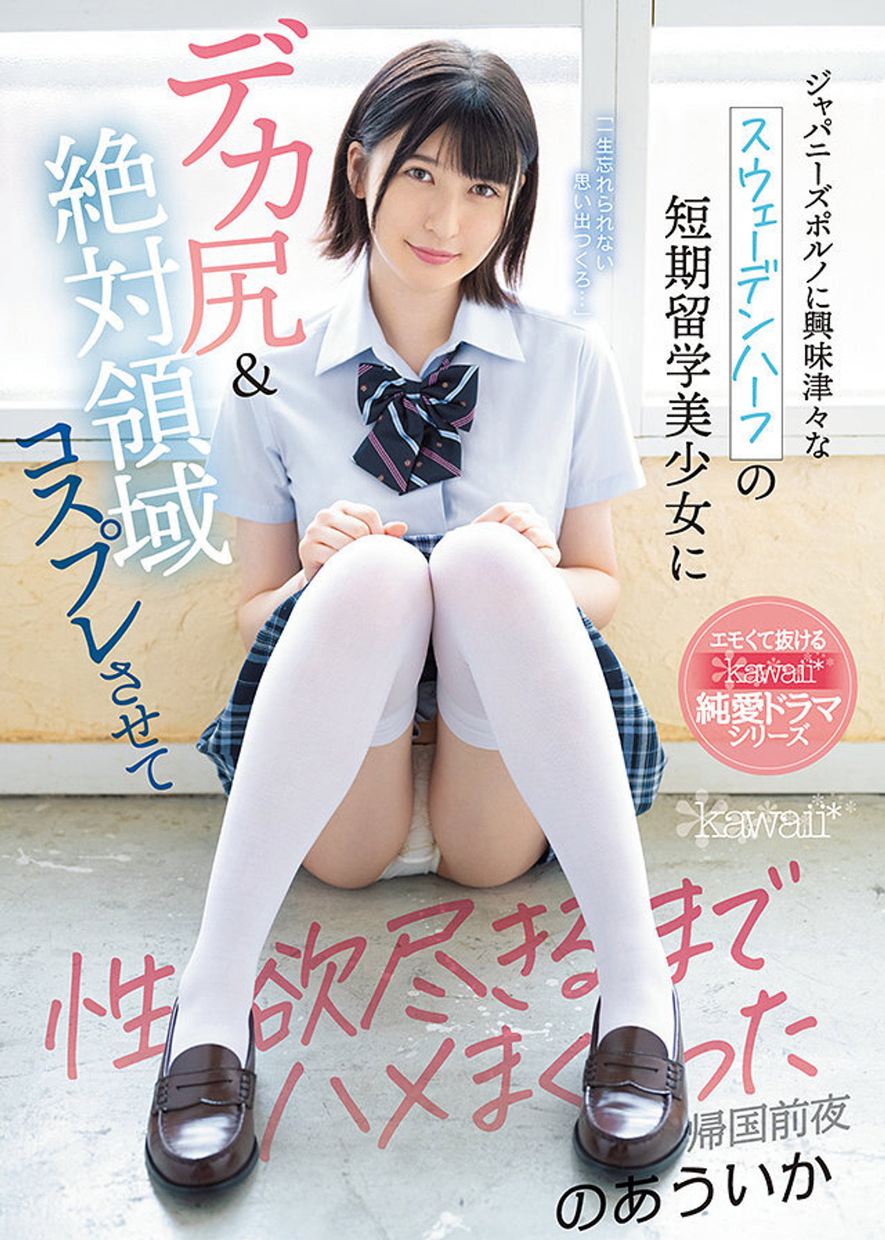 ジャパニーズポルノに興味津々なスウェーデンハーフの短期留学美少女にデカ尻&絶対領域コスプレさせて性欲尽きるまでハメまくった帰国前夜 filmaffisch