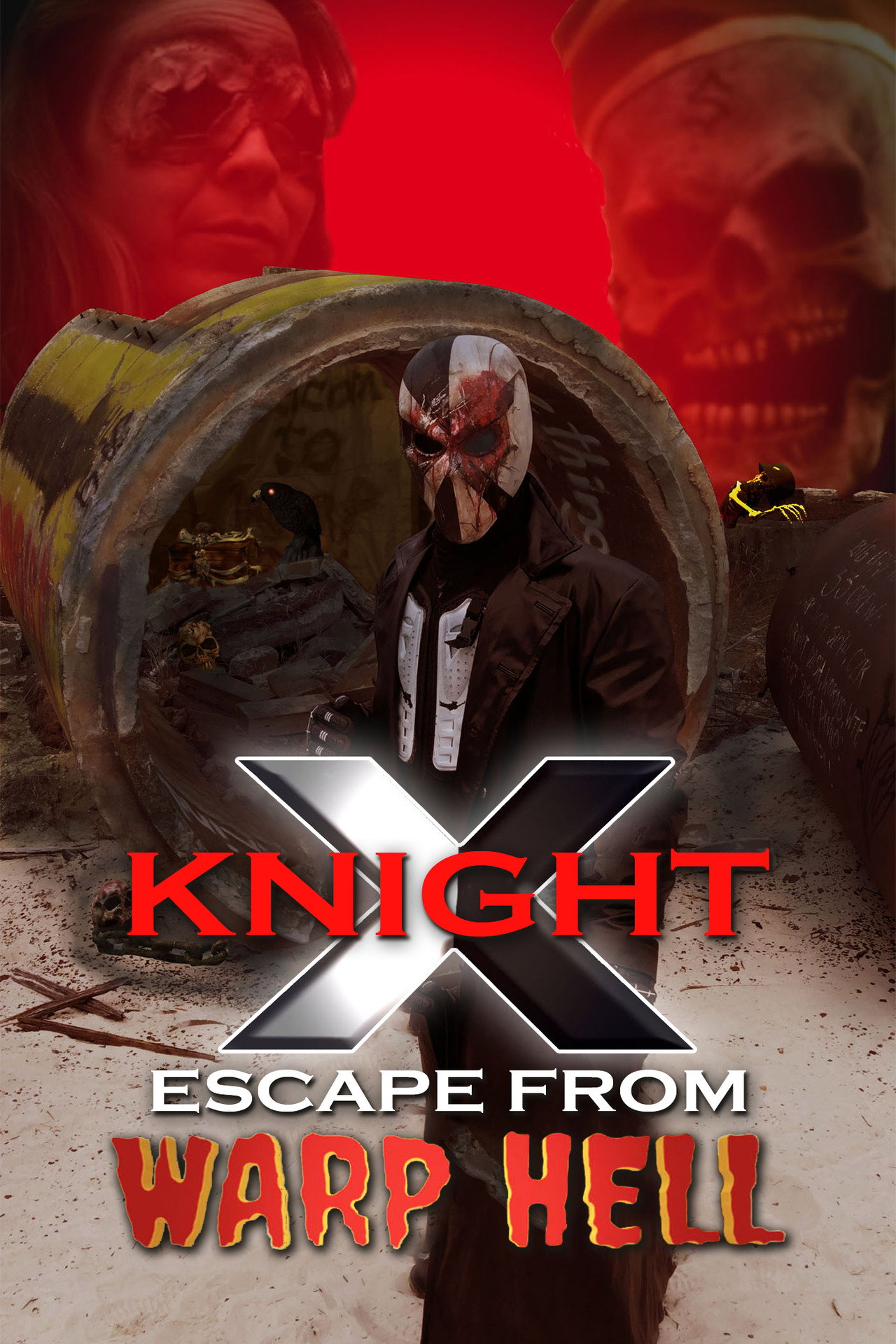 X Knight Escape From Warp Hell Backdrop
