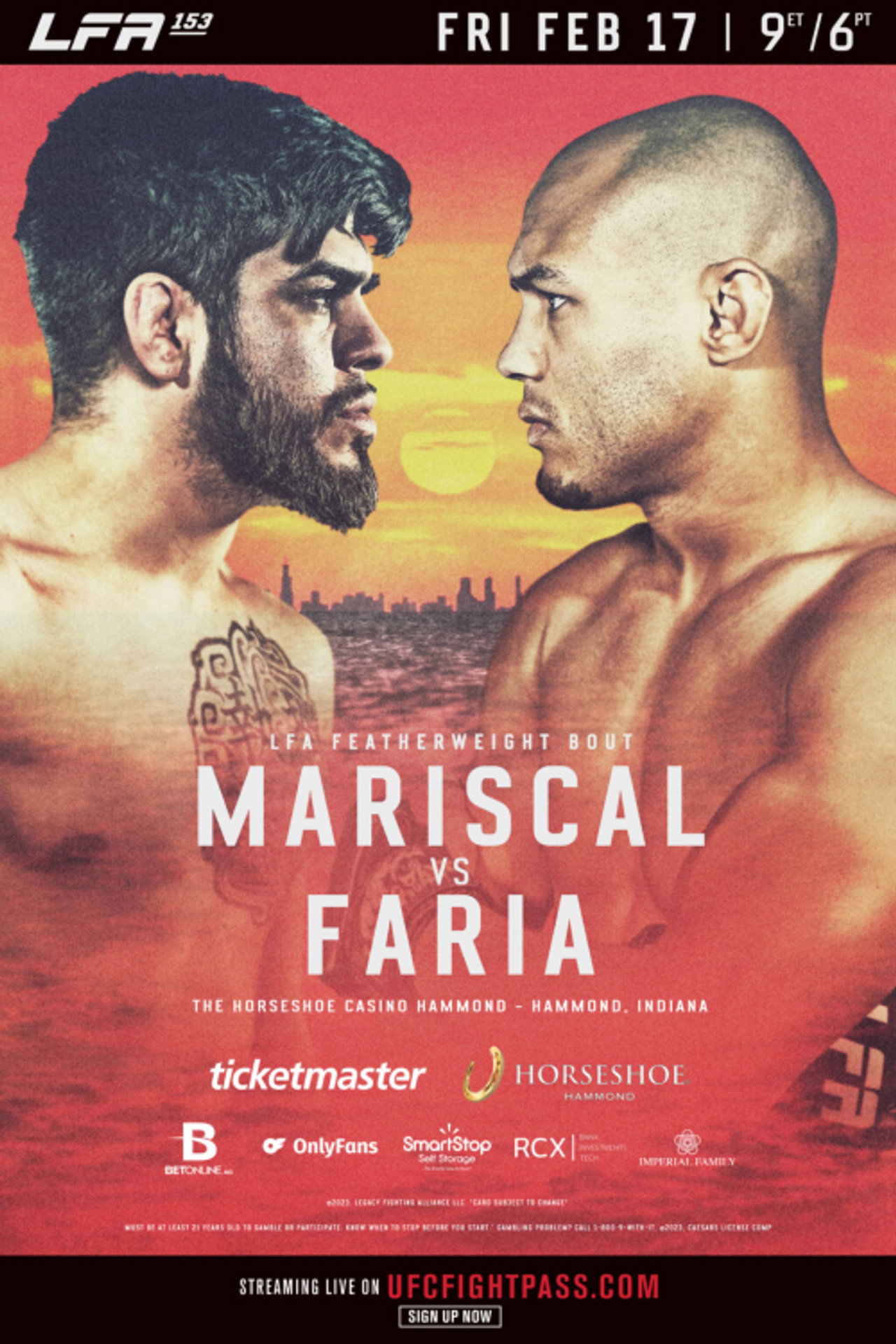LFA 153: Mariscal vs. Faria filmaffisch