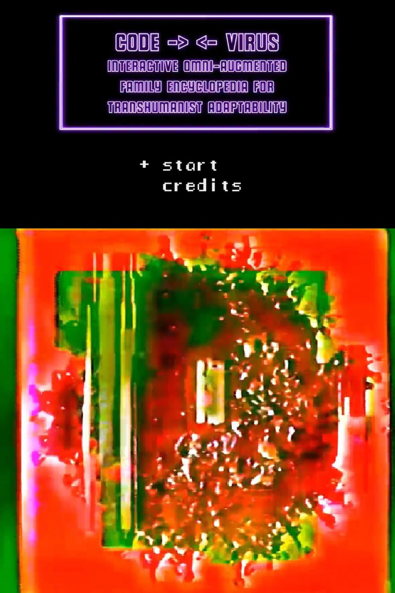 CODE VIRUS Interactive Omni-Augmented Family Encyclopedia For Transhumanist Adaptability filmaffisch