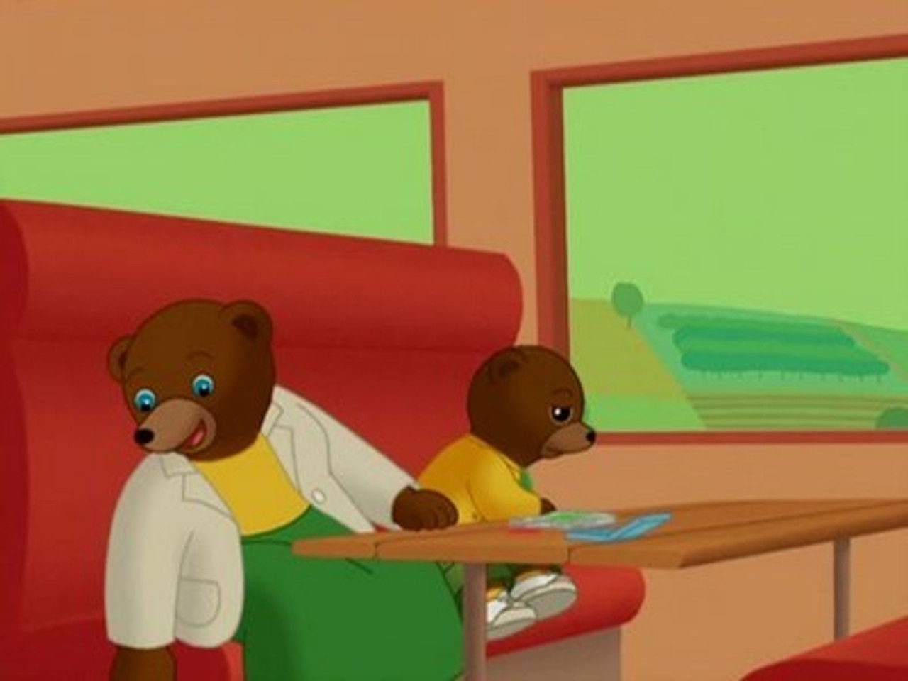 Les Aventures de Petit Ours Brun — Petit Ours Brun prend le train