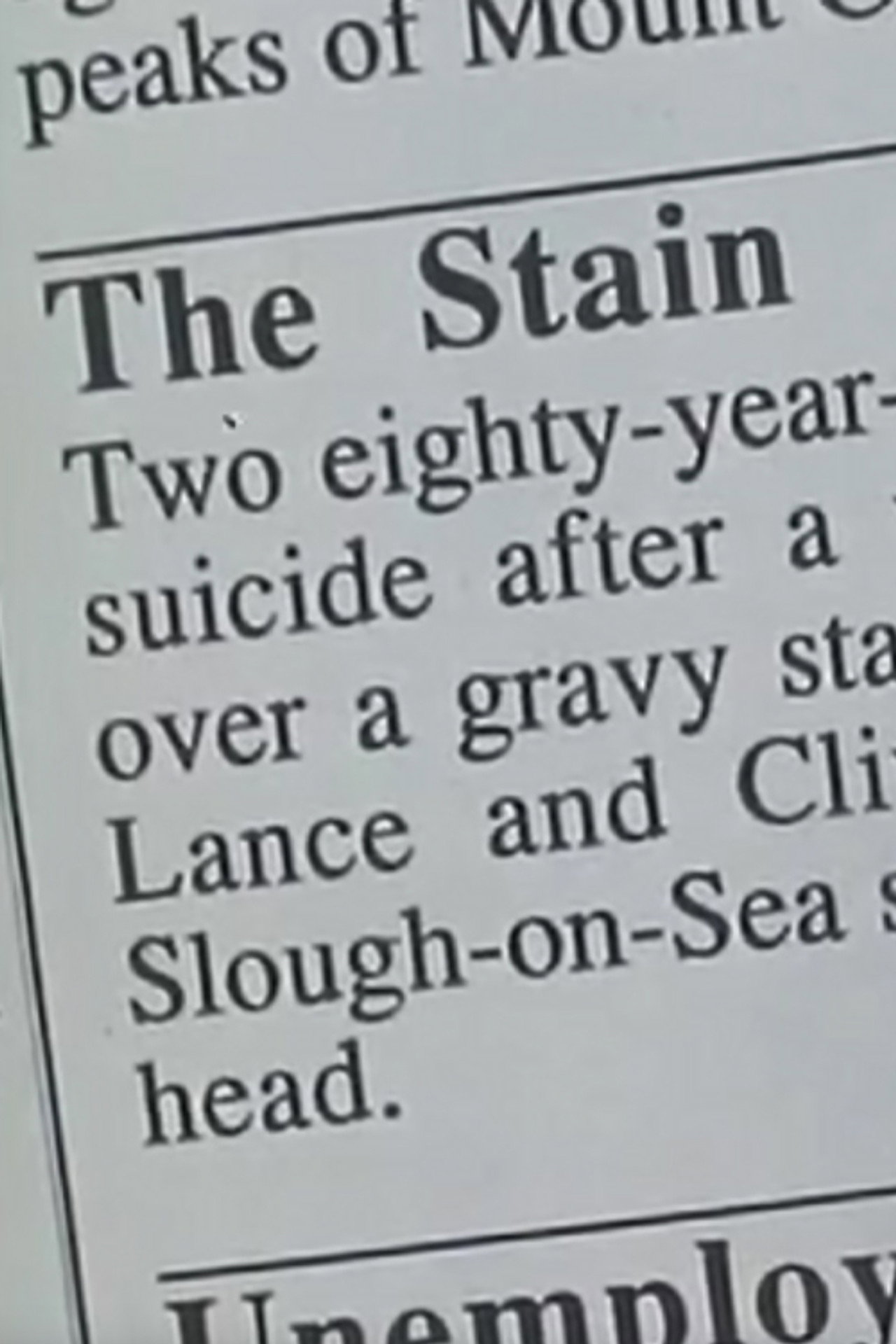 The Stain filmaffisch