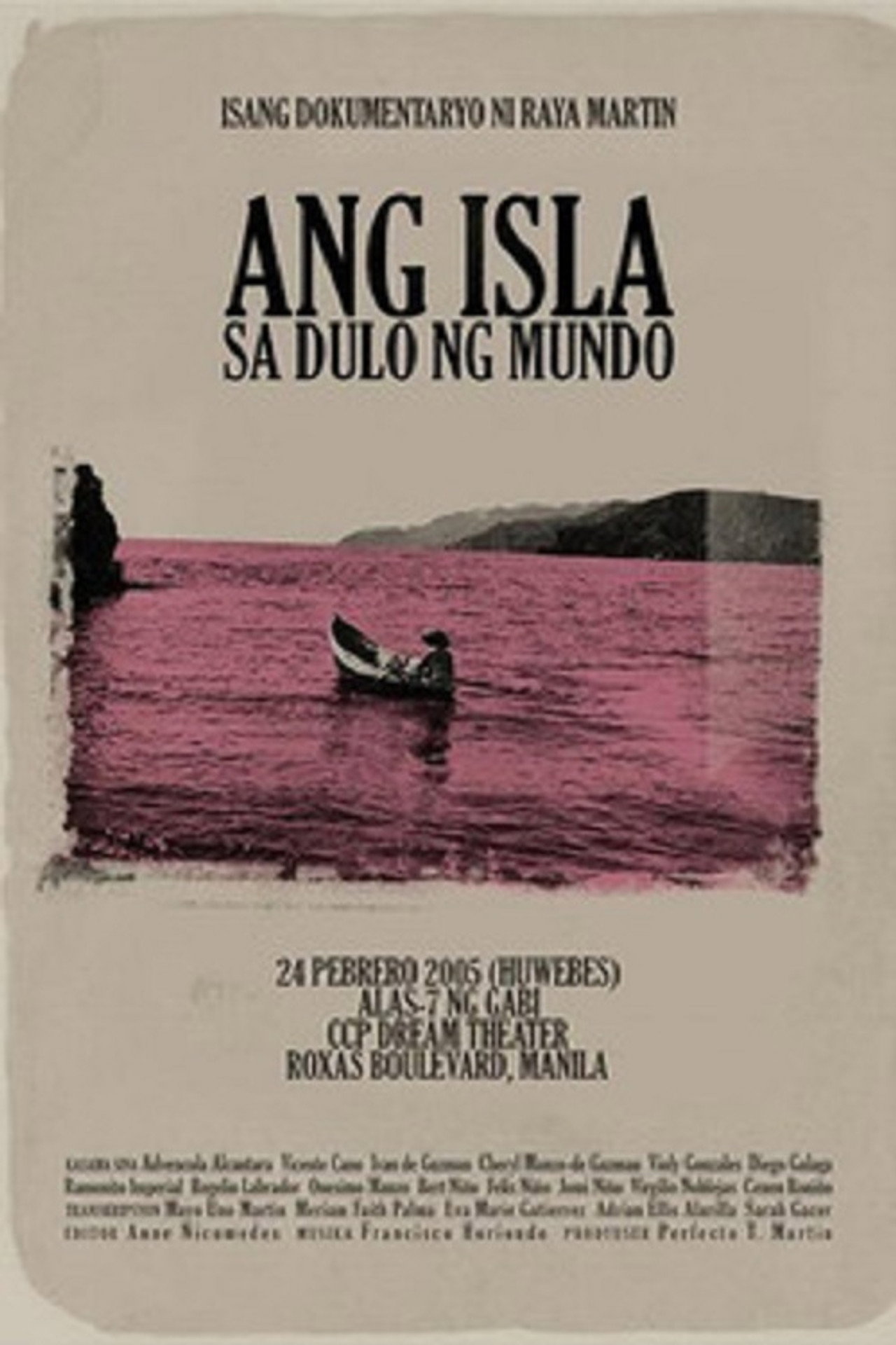 No pongso do tedted no mondo: Ang isla sa dulo ng mundo filmaffisch