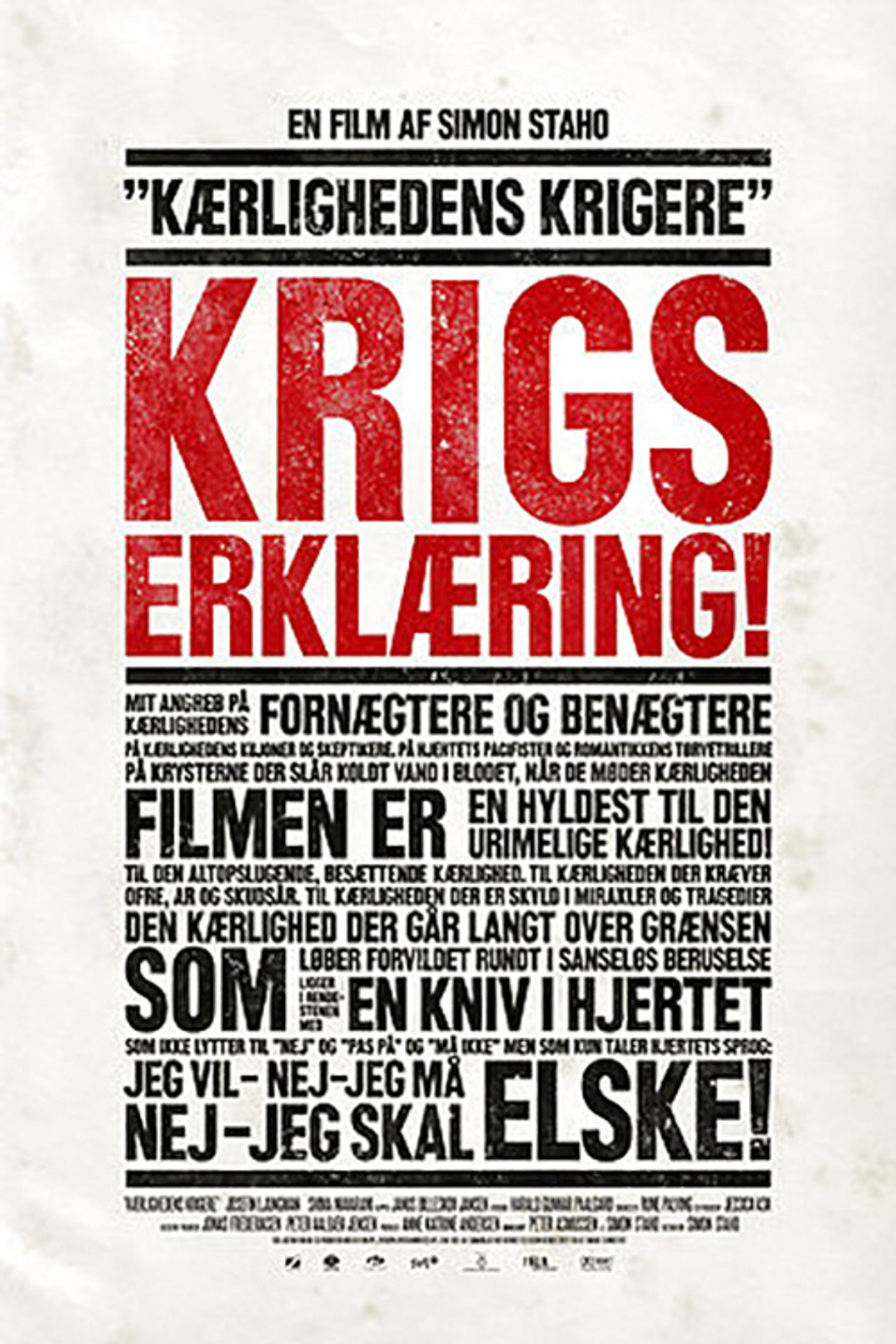 Kärlekens krigare filmaffisch