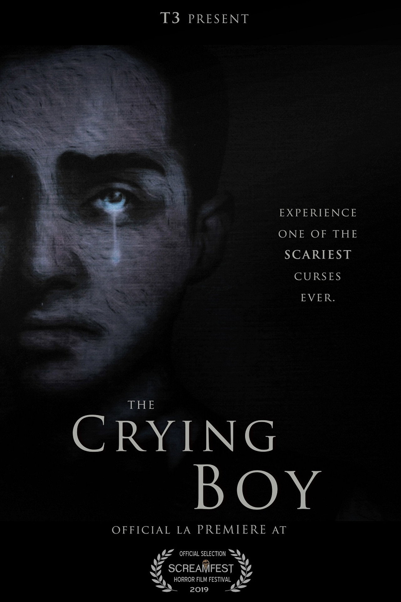 The Crying Boy Backdrop