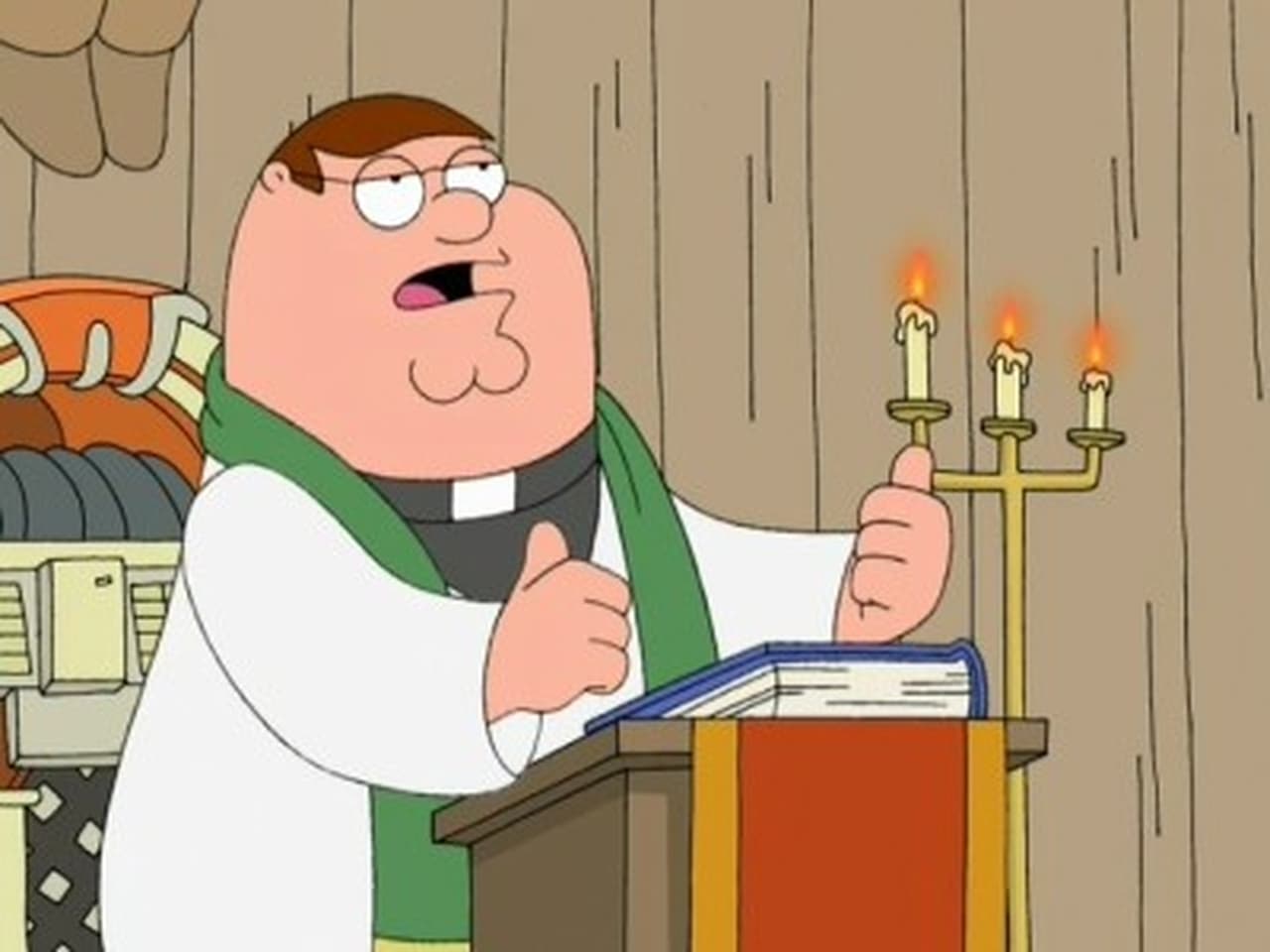 Family Guy - Season 4 Episode 18 : The Father, the Son, and the Holy Fonz