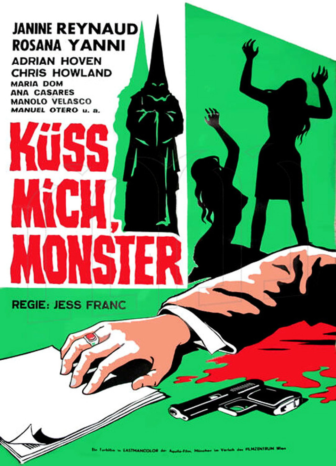 Küß mich, Monster filmaffisch