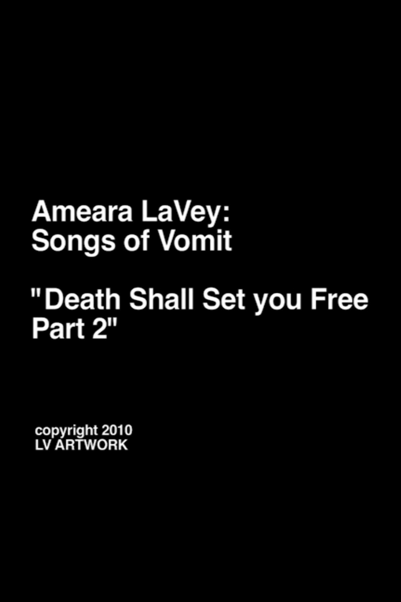 Ameara LaVey: Songs of Vomit "Death Shall Set you Free Part 2" Backdrop