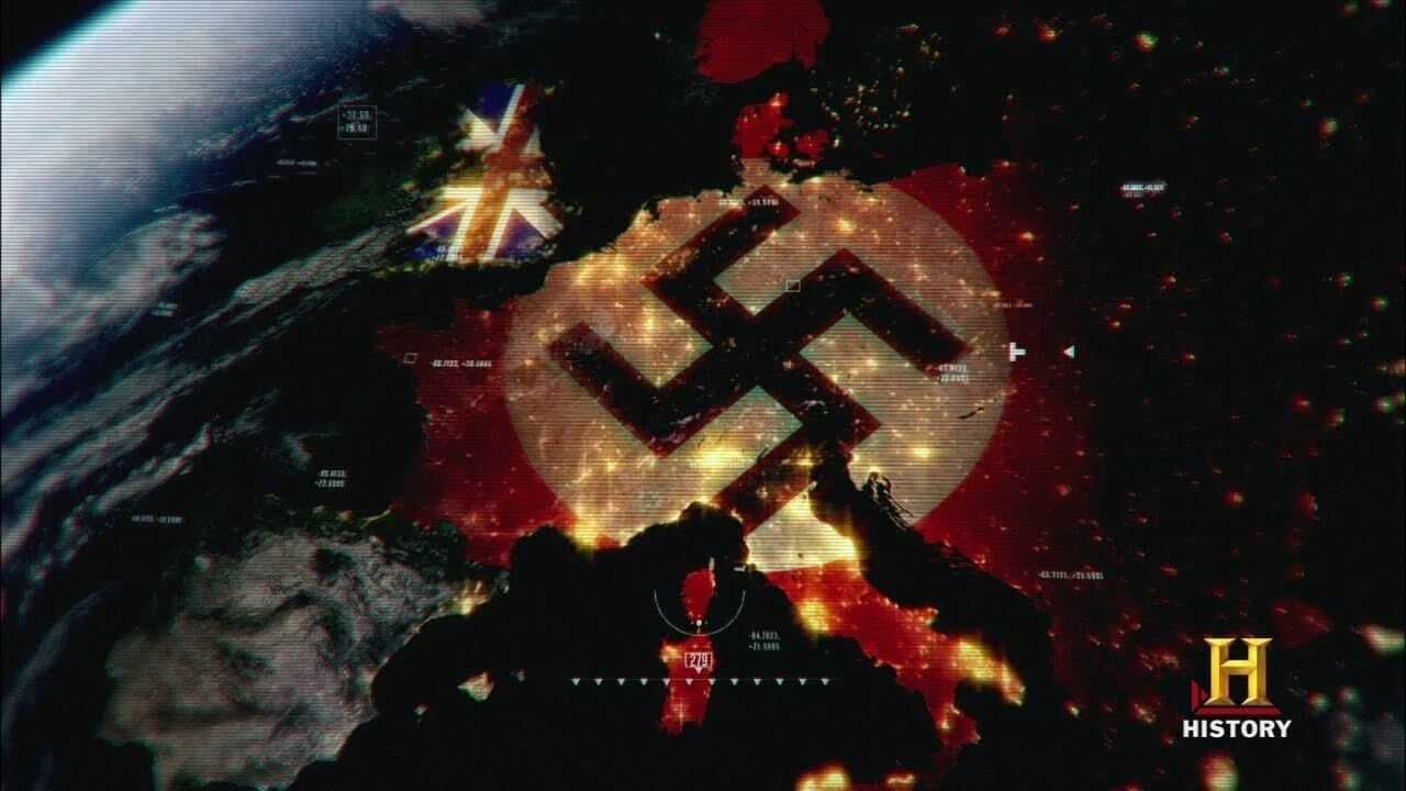 WWII From Space Backdrop Image