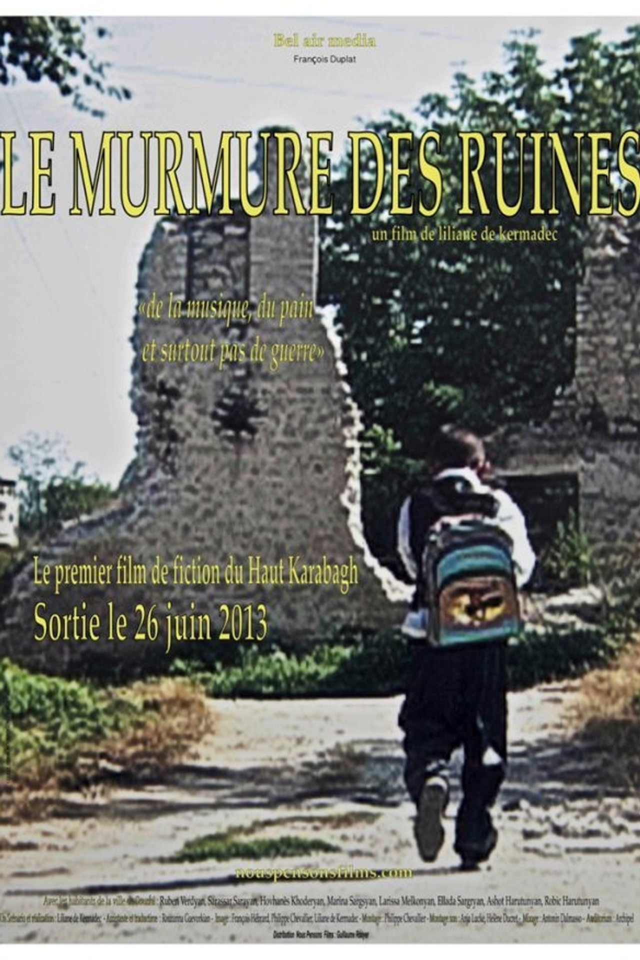 Le Murmure Des Ruines filmaffisch