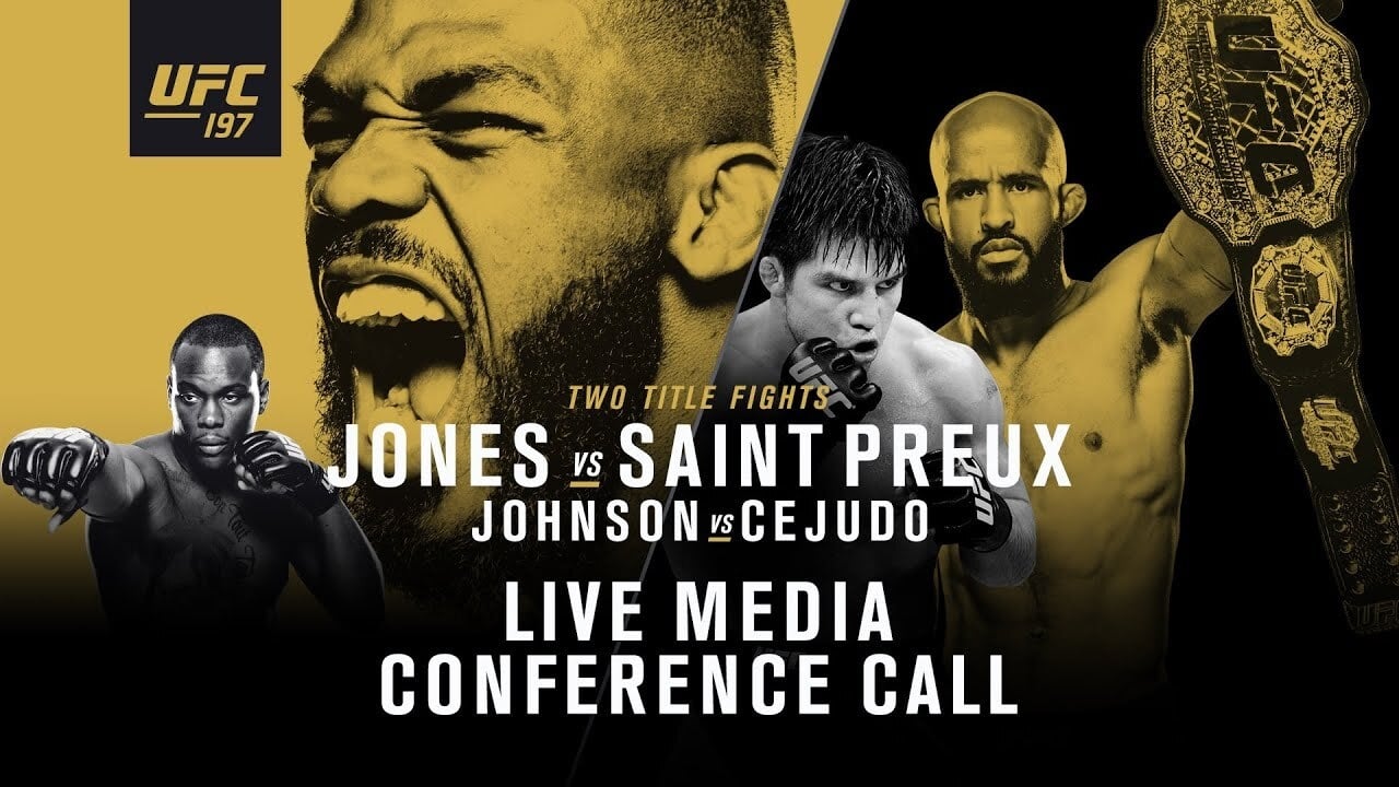 Scen från UFC 197 Jones vs. Saint Preux