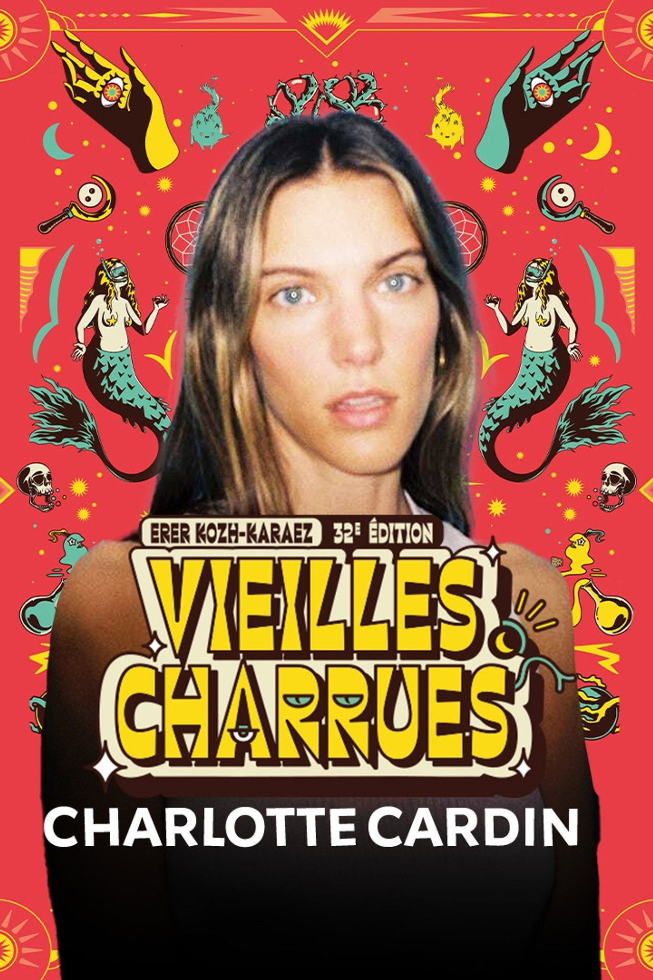 Charlotte Cardin en concert aux Vieilles Charrues 2024 Backdrop