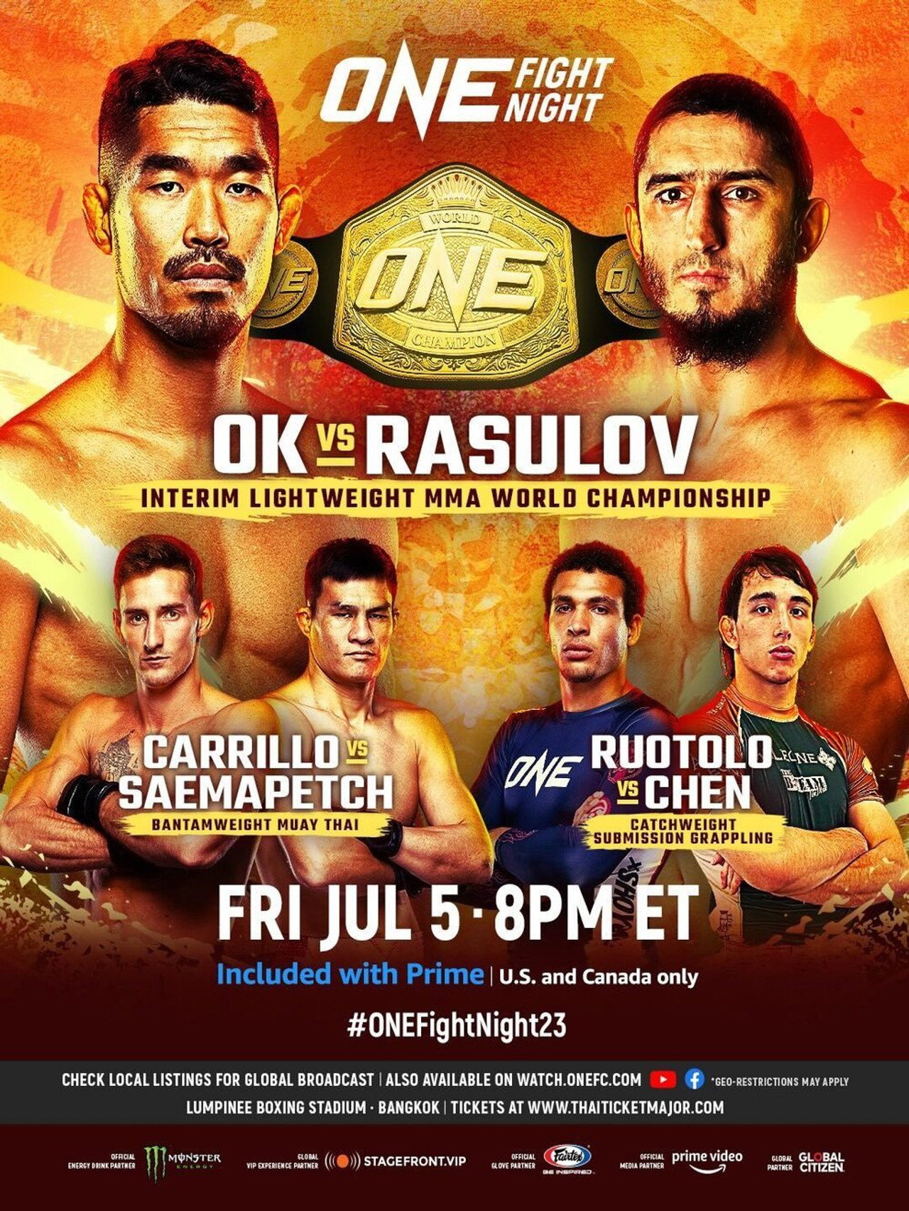 ONE Fight Night 23: Ok vs. Rasulov filmaffisch