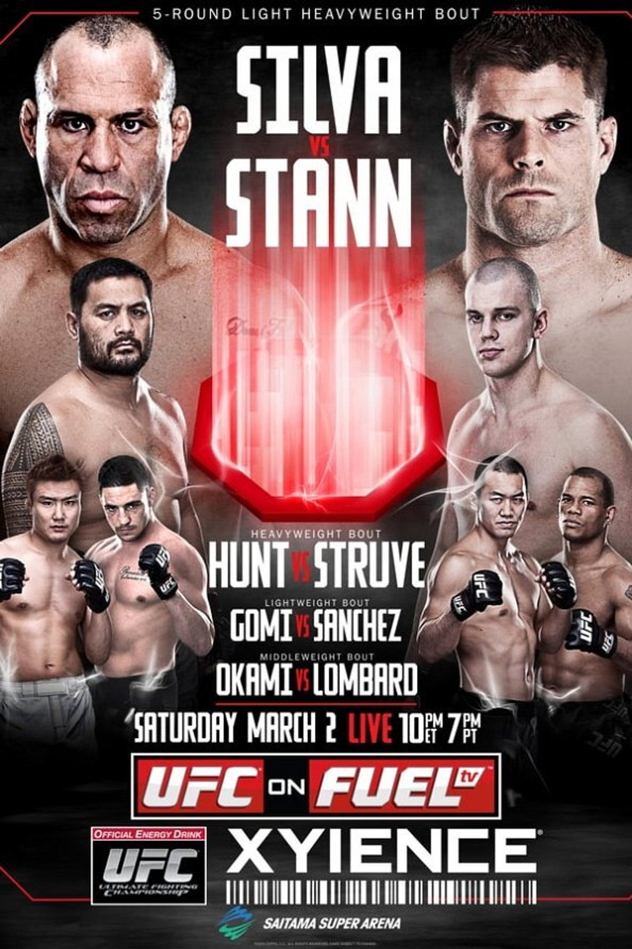 UFC on Fuel TV 8: Silva vs. Stann filmaffisch