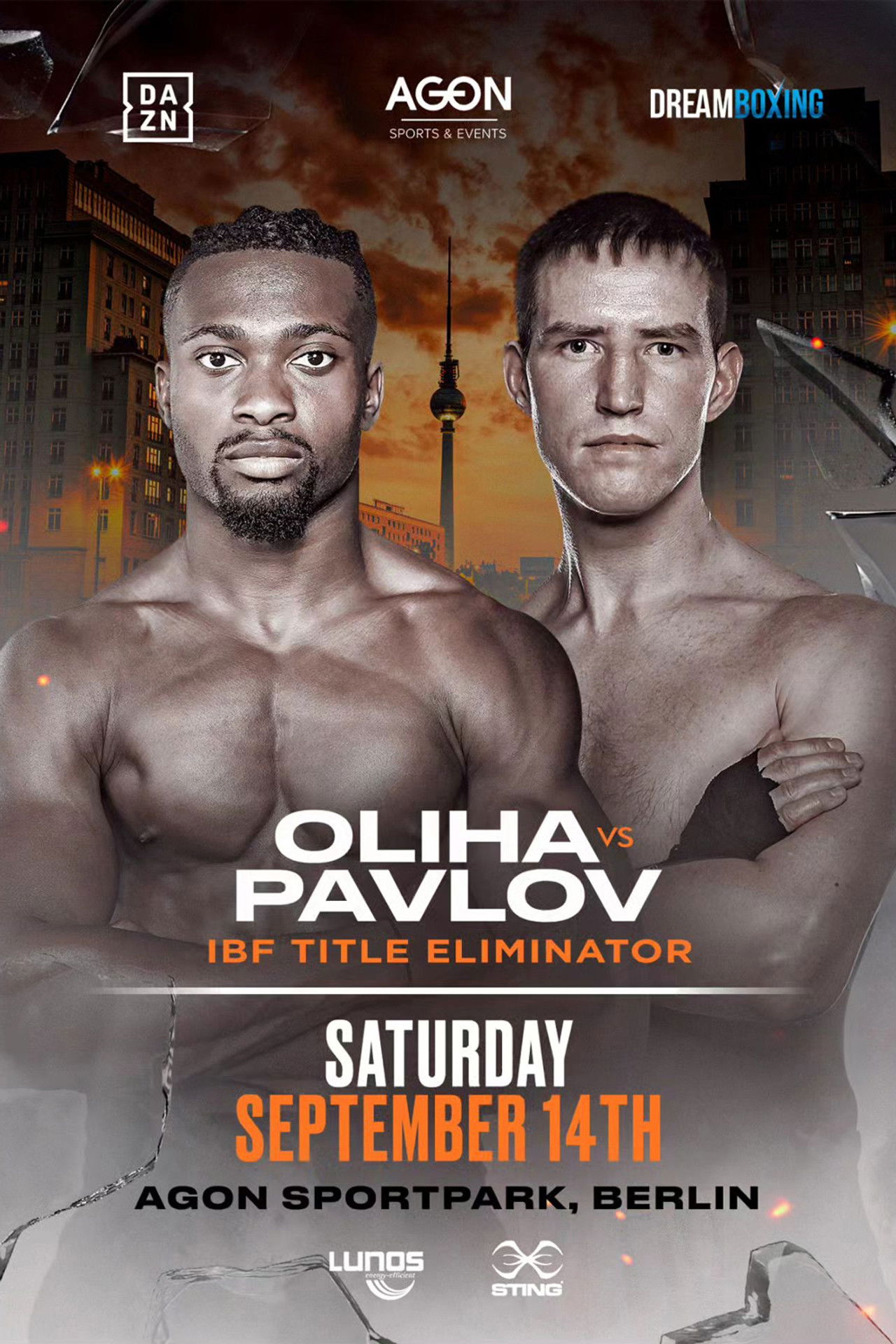 Etinosa Oliha vs. Alexander Pavlov Backdrop