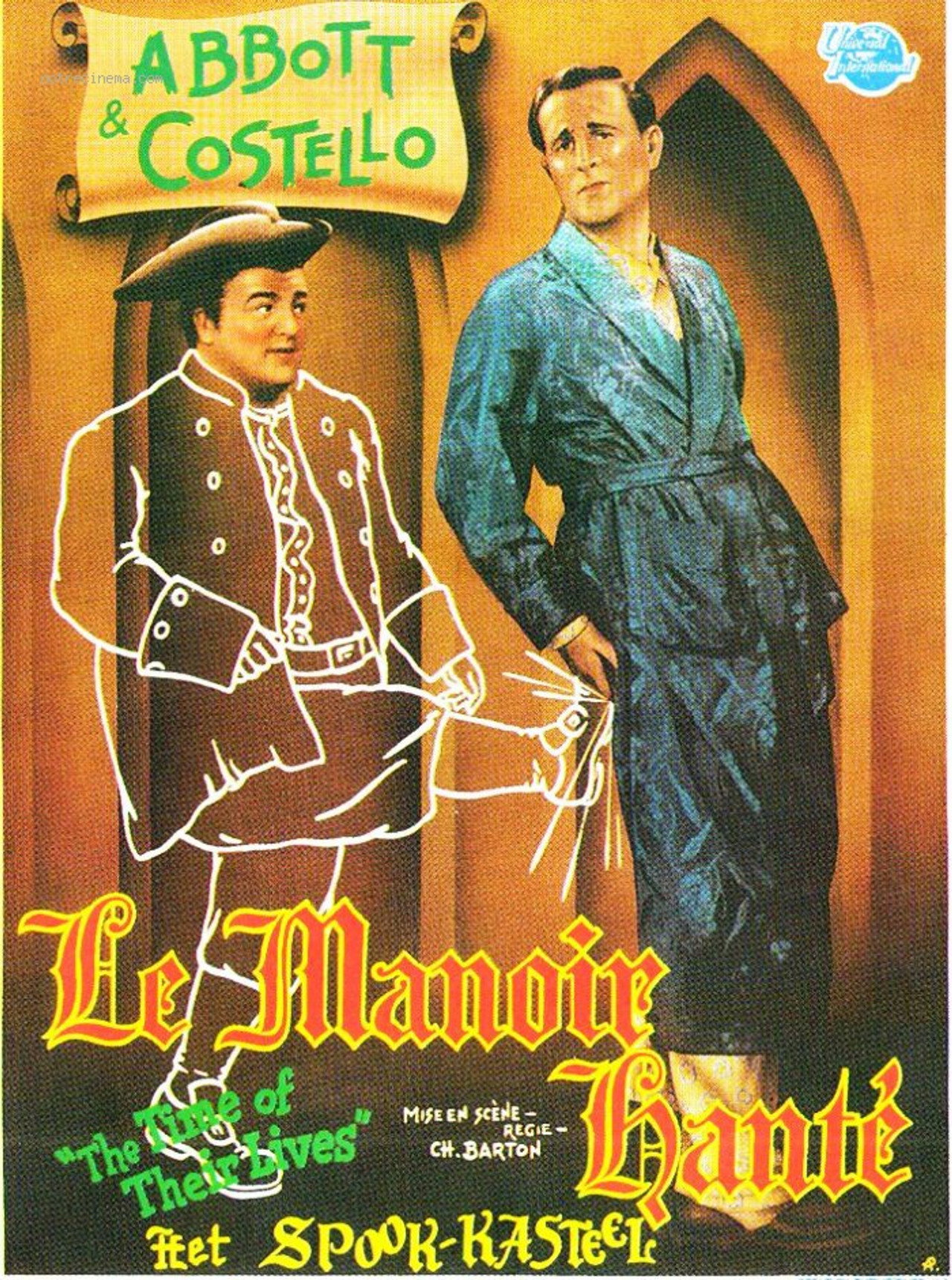 Deux Nigauds dans le manoir hanté poster