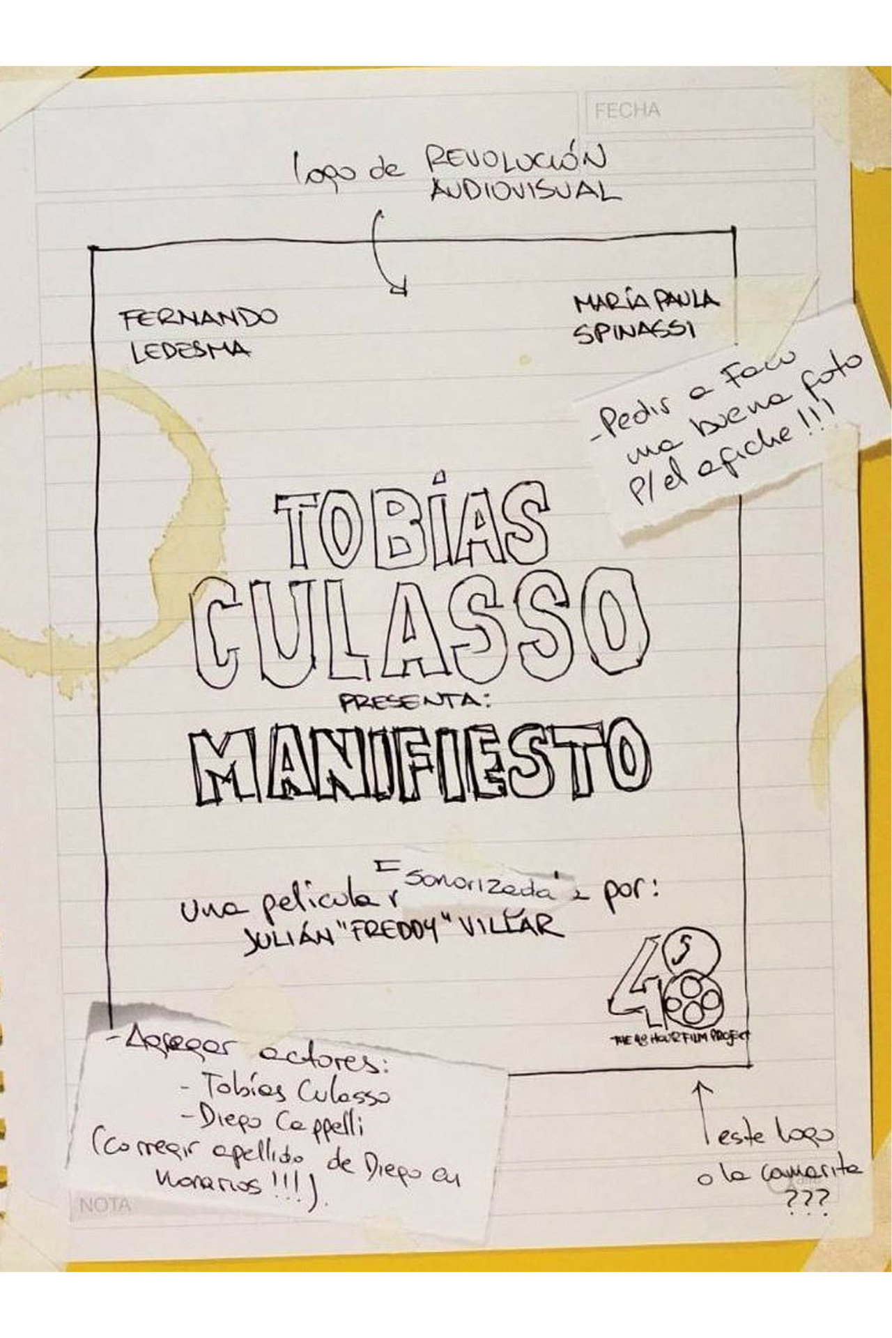 Tobías Culasso presenta: Manifiesto filmaffisch