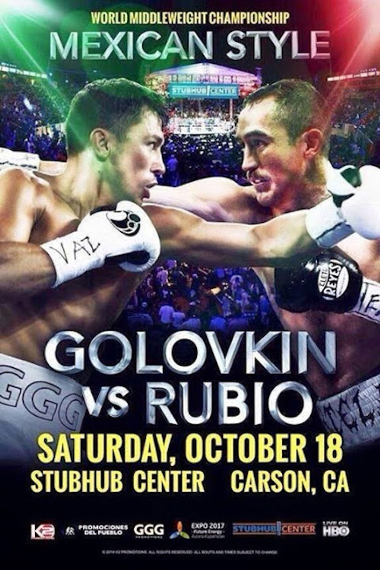Gennady Golovkin vs. Marco Antonio Rubio Backdrop