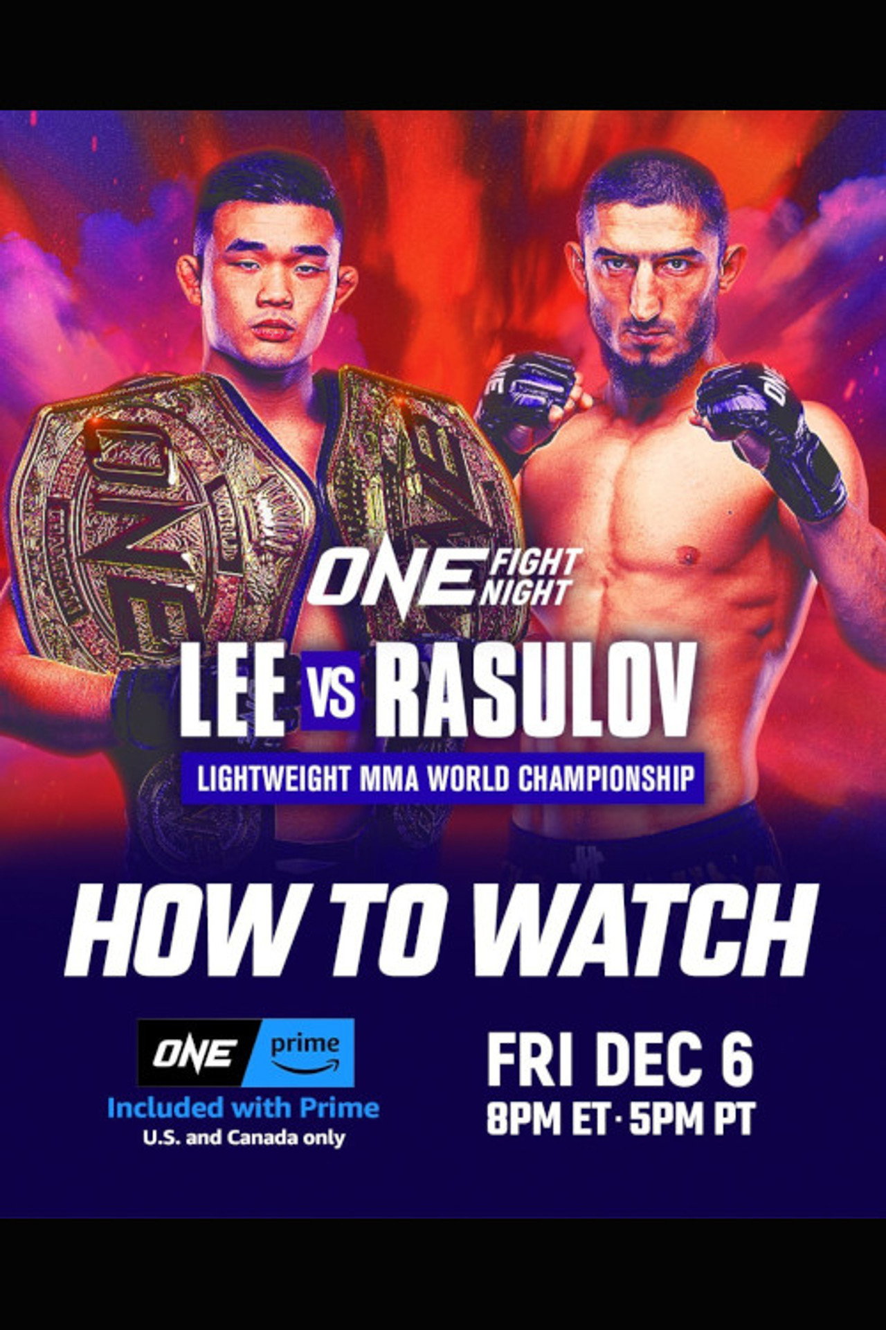 ONE Fight Night 26: Lee vs. Rasulov filmaffisch