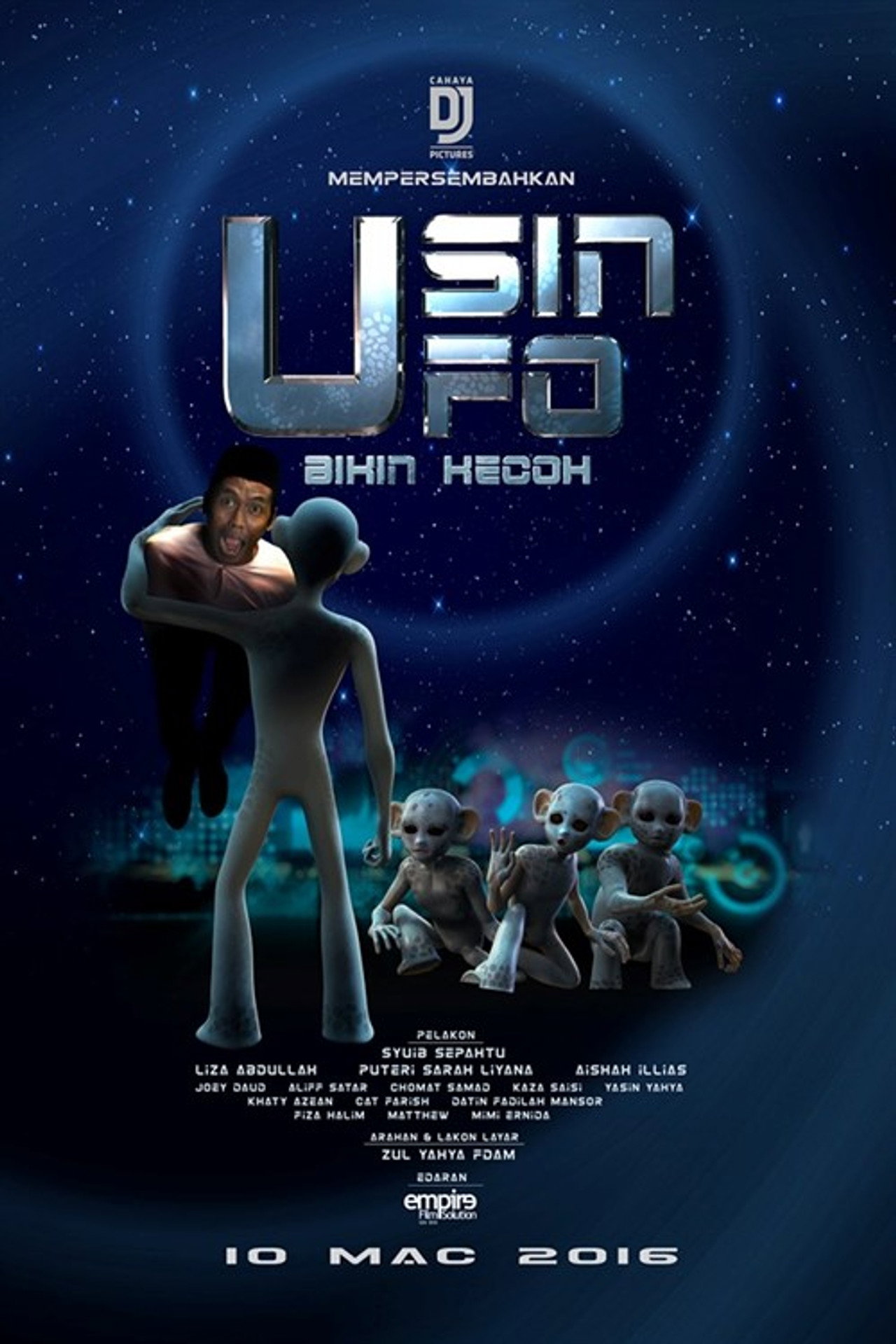 Usin UFO Bikin Kecoh Backdrop