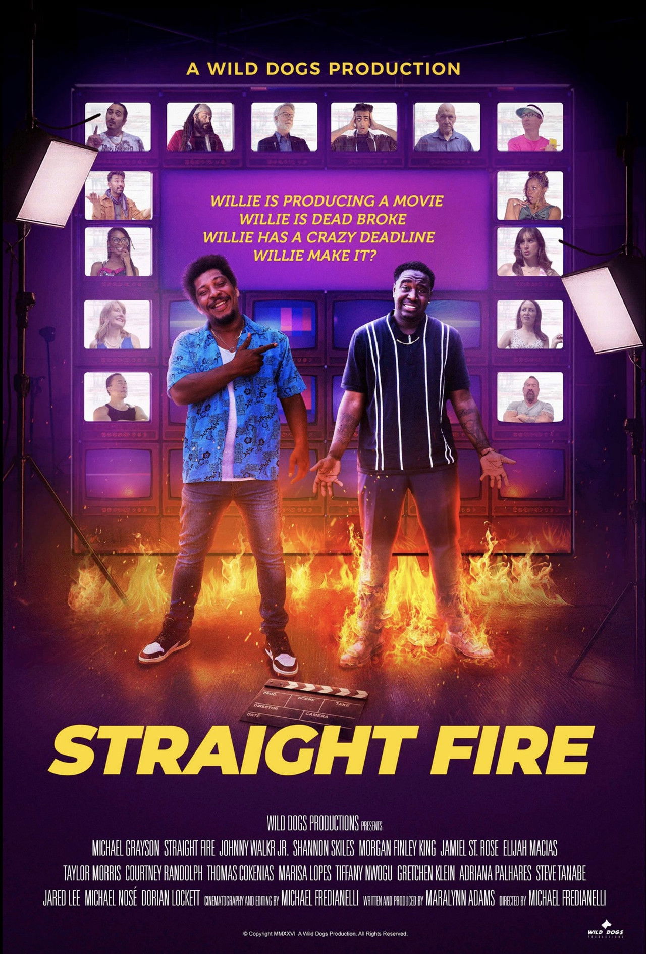 Straight Fire Backdrop