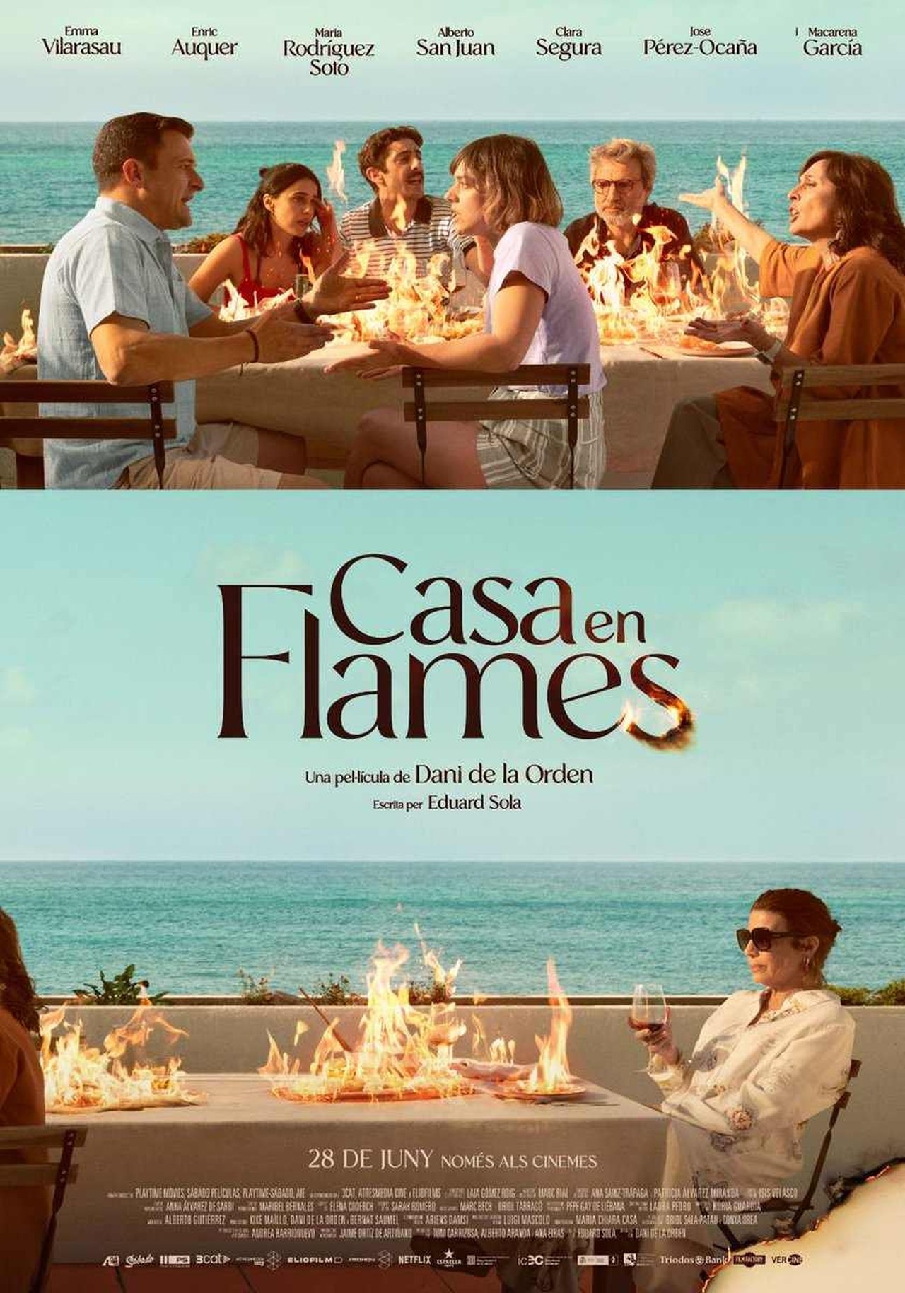 Casa en flames poster