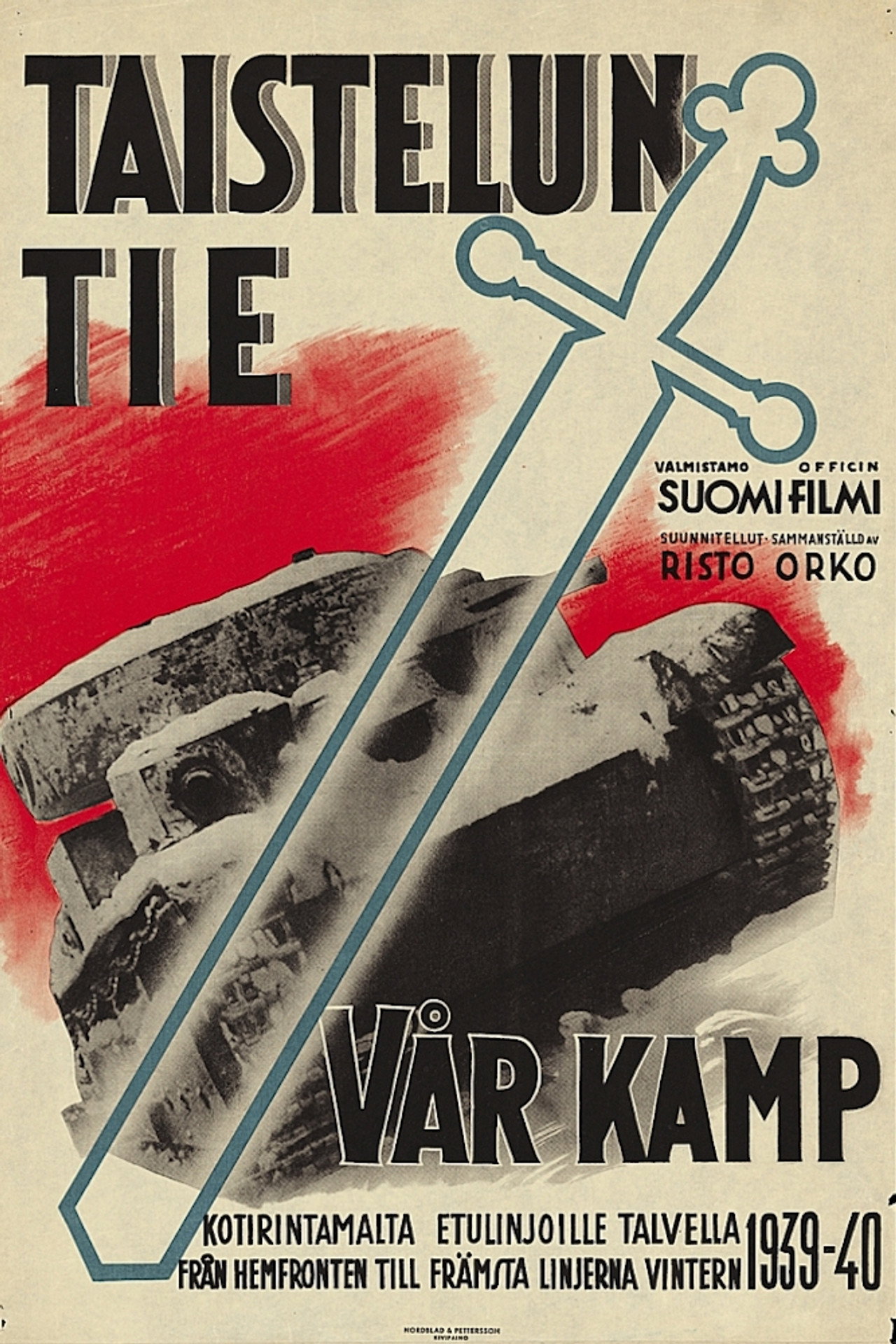 Taistelun tie filmaffisch