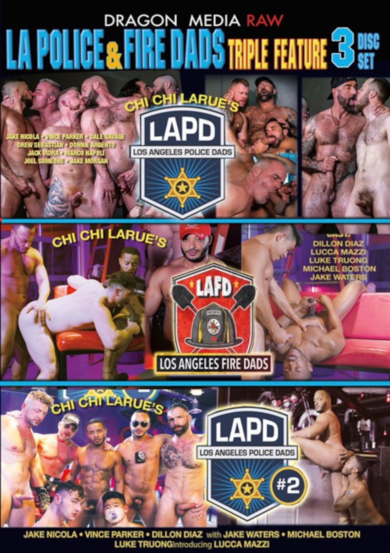 Los Angeles Police & Fire Dads Triple Feature Backdrop