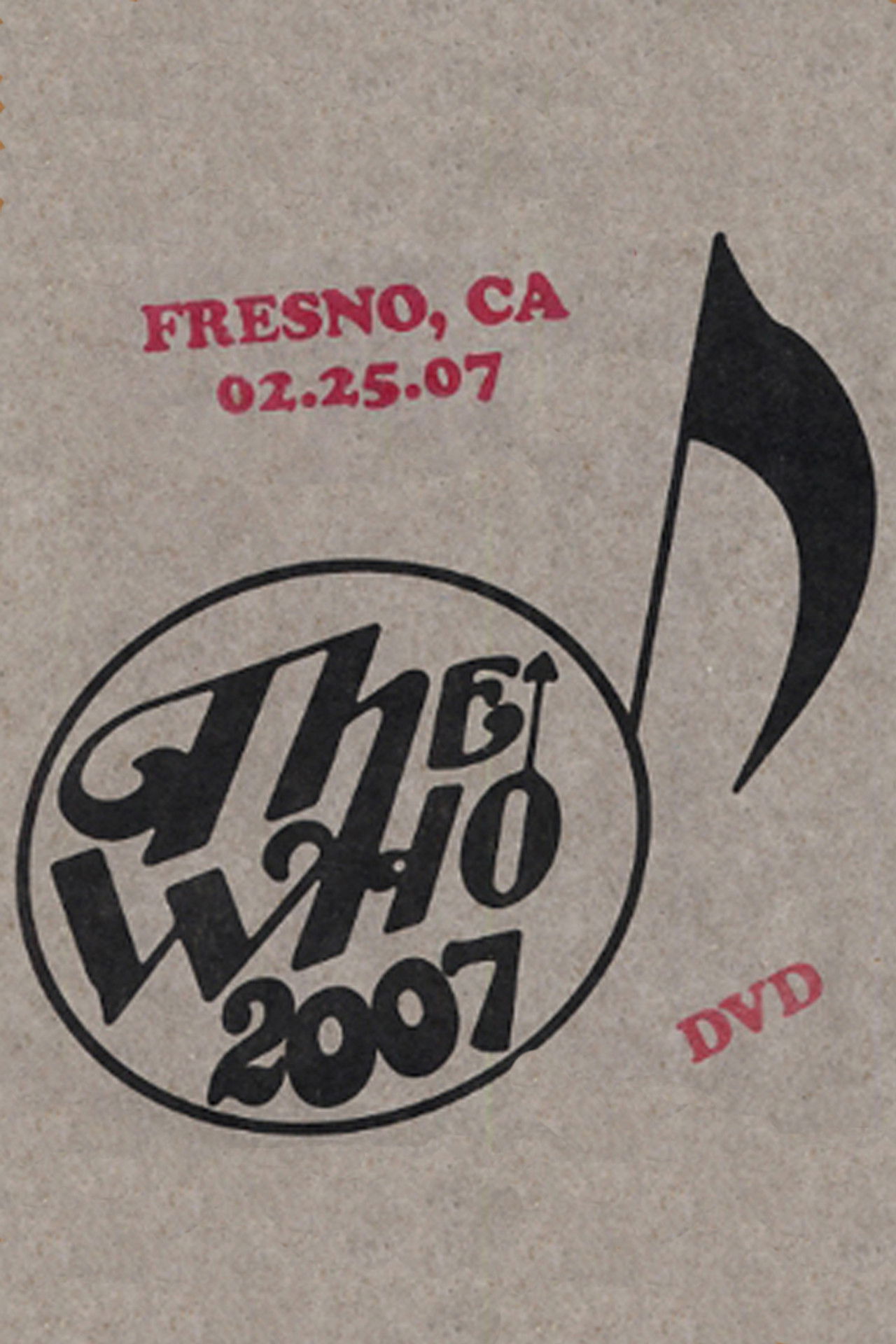The Who: Fresno 2/25/2007 Backdrop