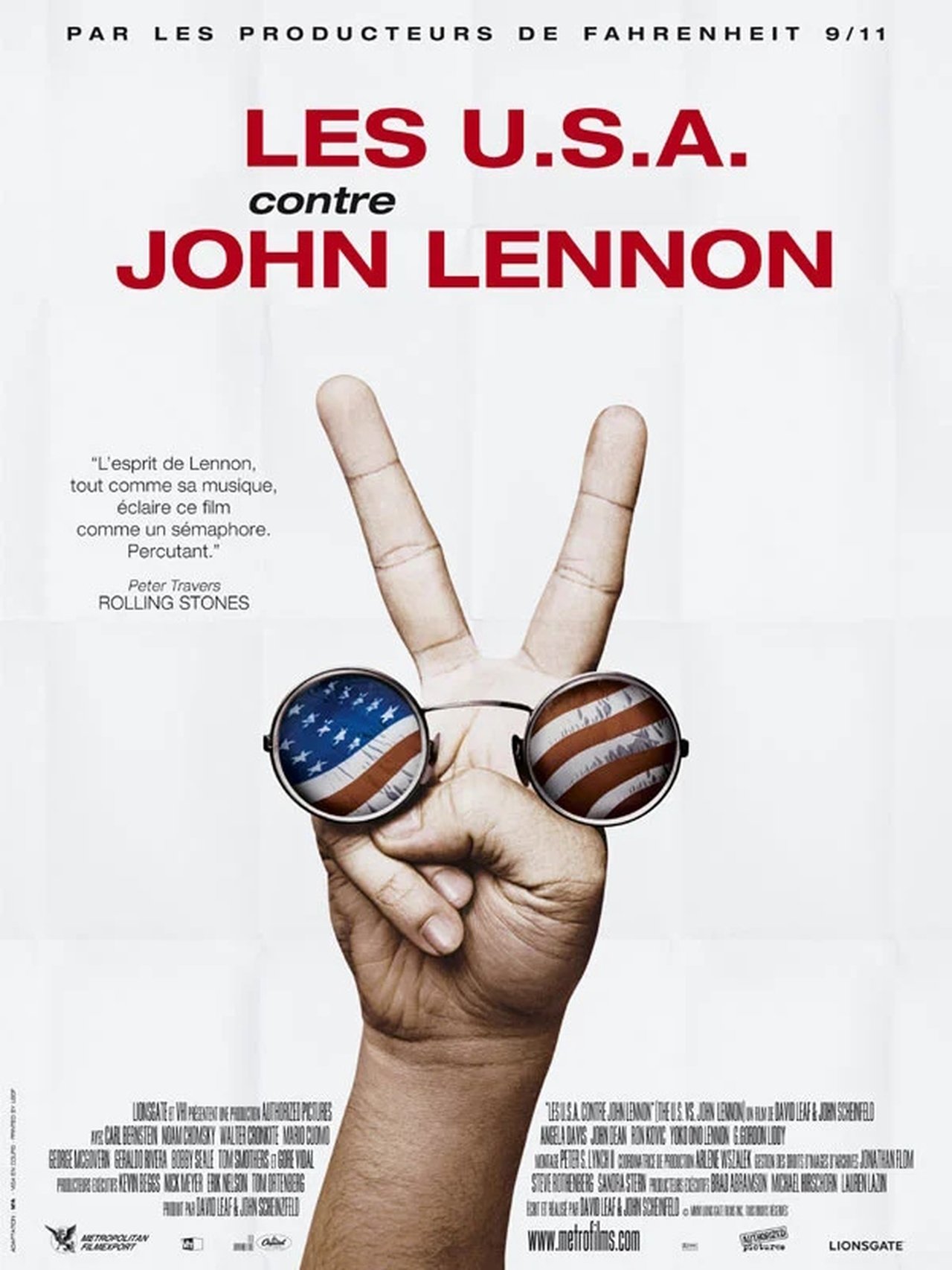 Les U.S.A. contre John Lennon poster