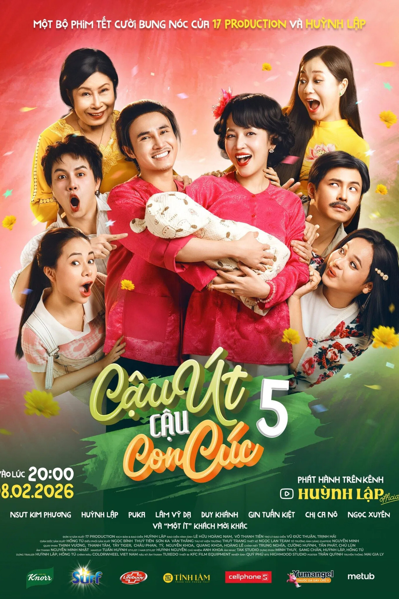 Cậu Út Cậu Con Cúc 5 Backdrop