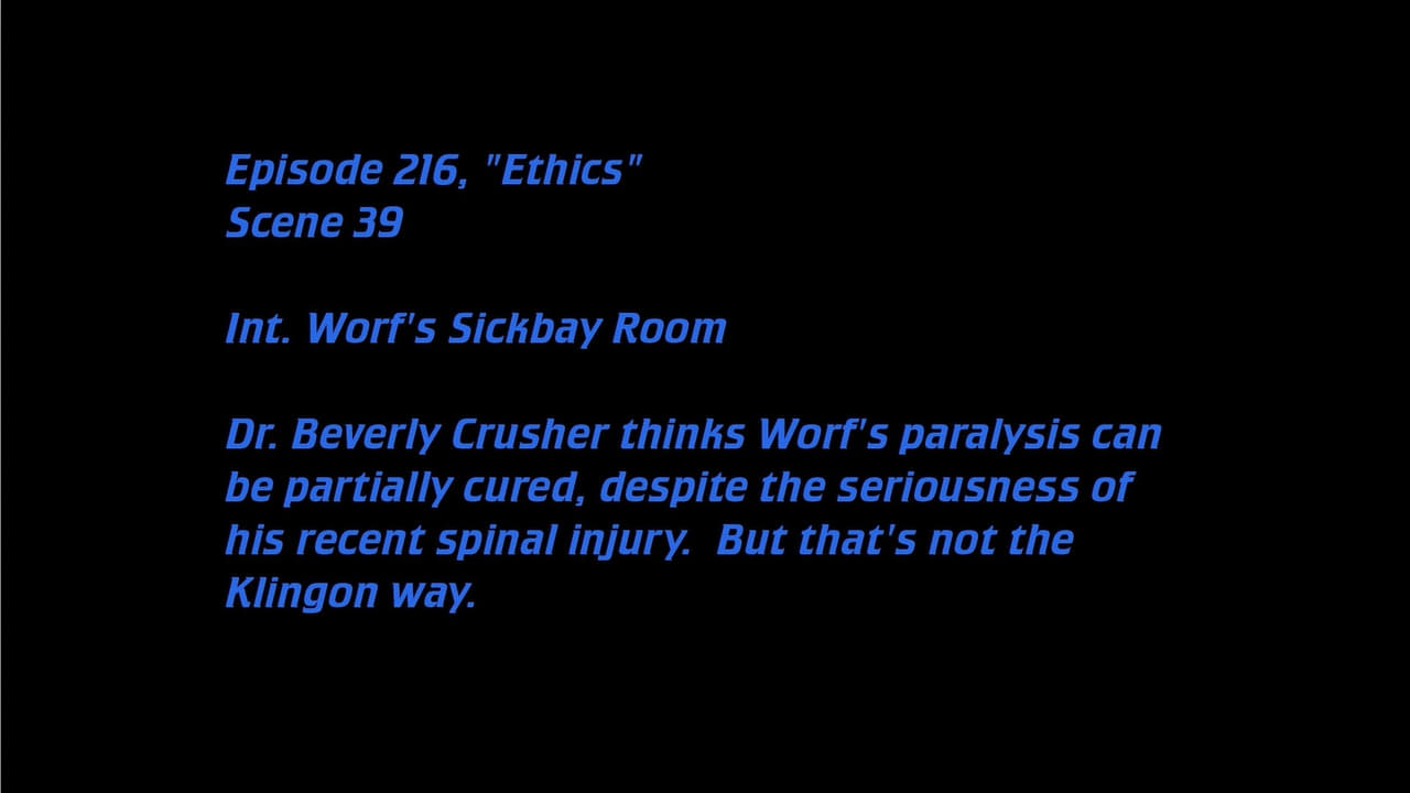 Star Trek: The Next Generation - Season 0 Episode 99 : Deleted Scenes: S05E16 - Ethics