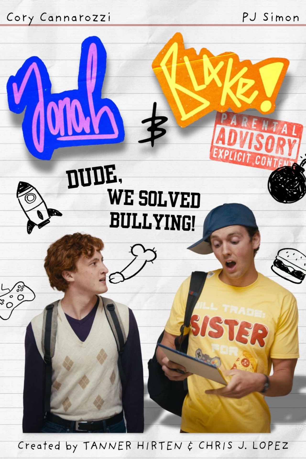 Jonah and Blake in: Dude, We Solved Bullying! Backdrop