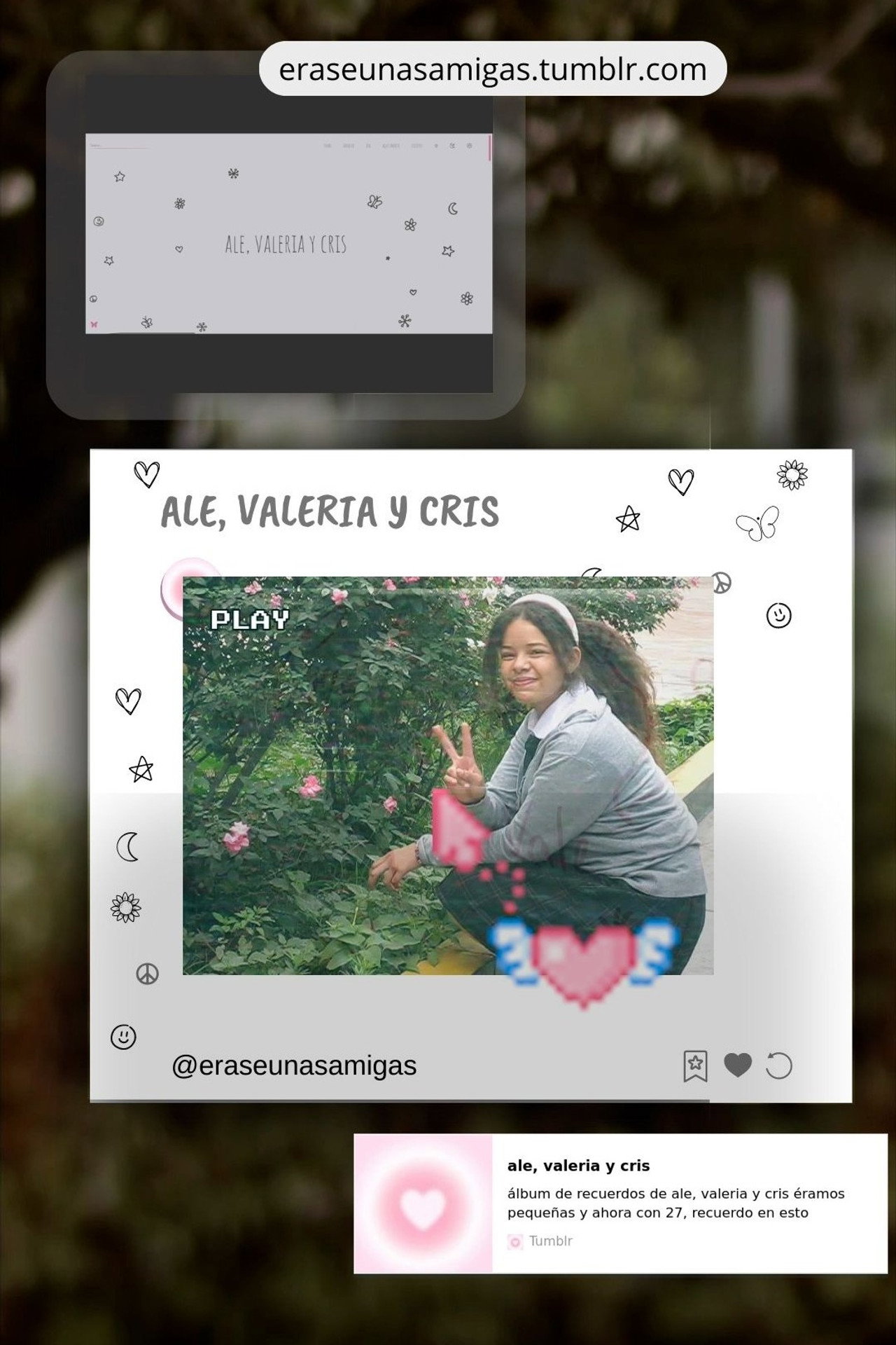 Érase unas amigas Backdrop