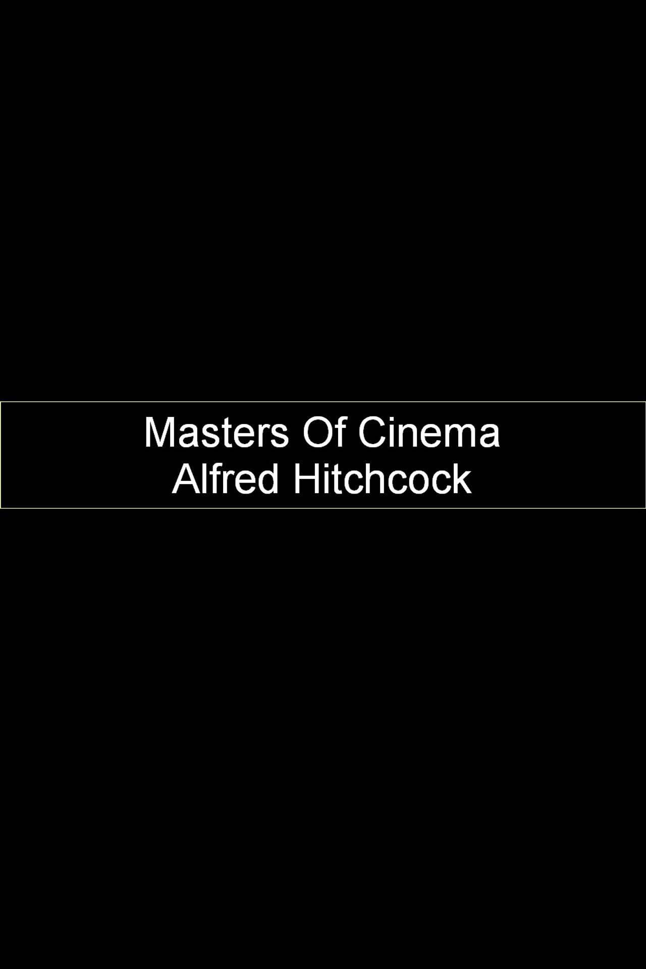 Masters Of Cinema - Alfred Hitchcock Backdrop