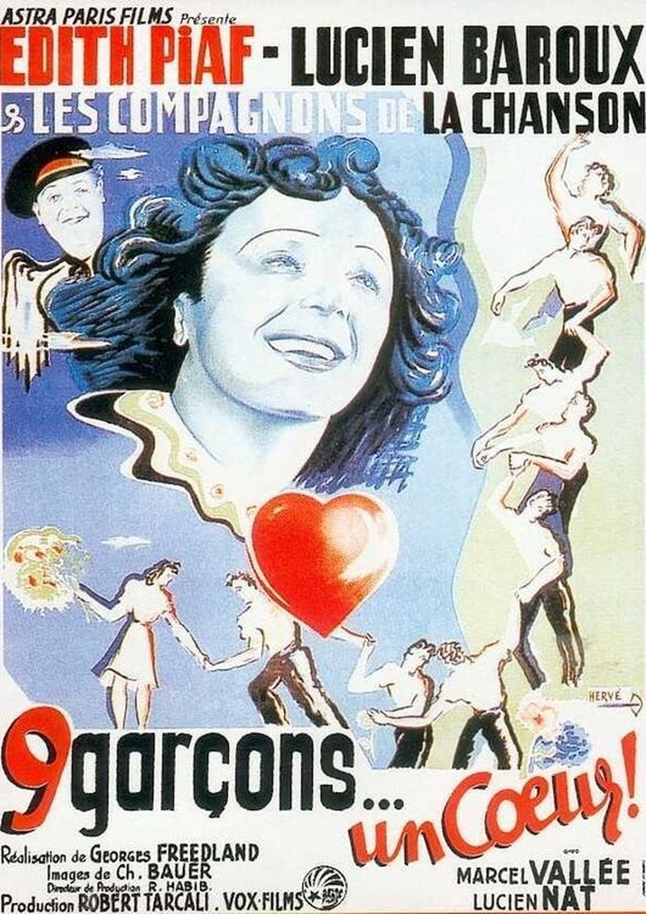 9 garçons... Un cœur poster