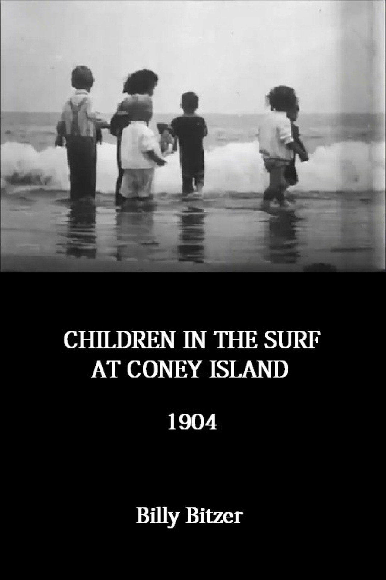 Children in the Surf at Coney Island filmaffisch