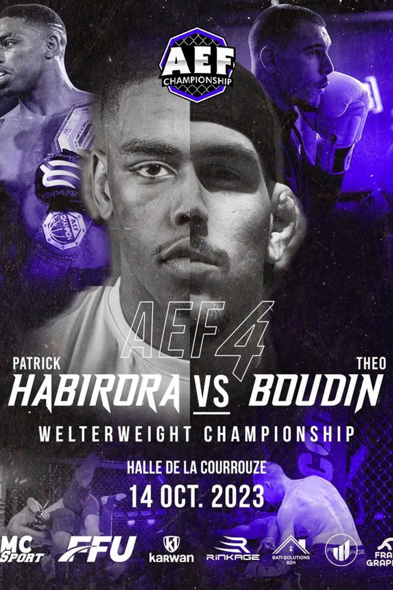 AEF 4: Patrick Habirora vs. Brunel Badikadila Backdrop
