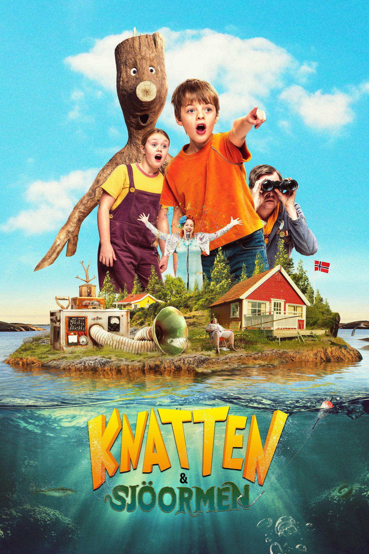 Knatten & sjöormen filmaffisch