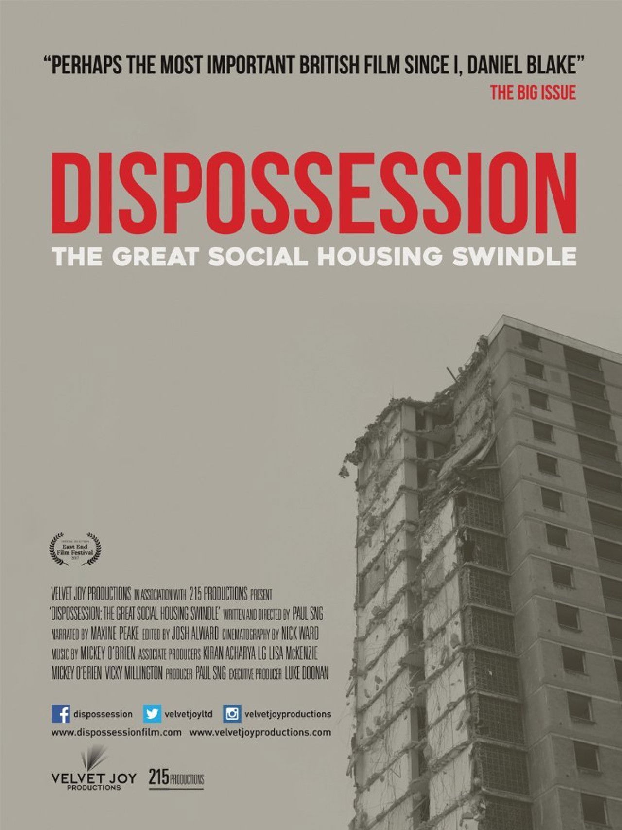 Dispossession: The Great Social Housing Swindle Backdrop