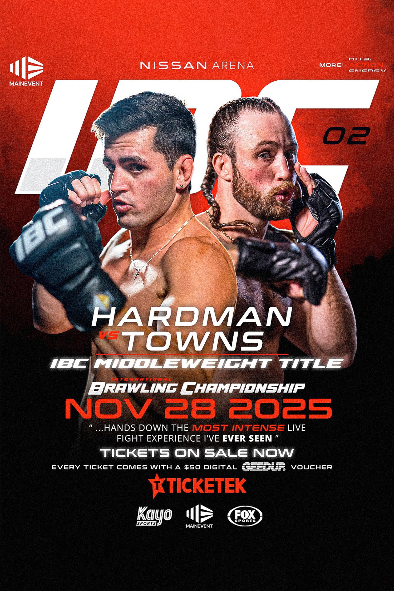 IBC 02: Hardman vs. Towns filmaffisch