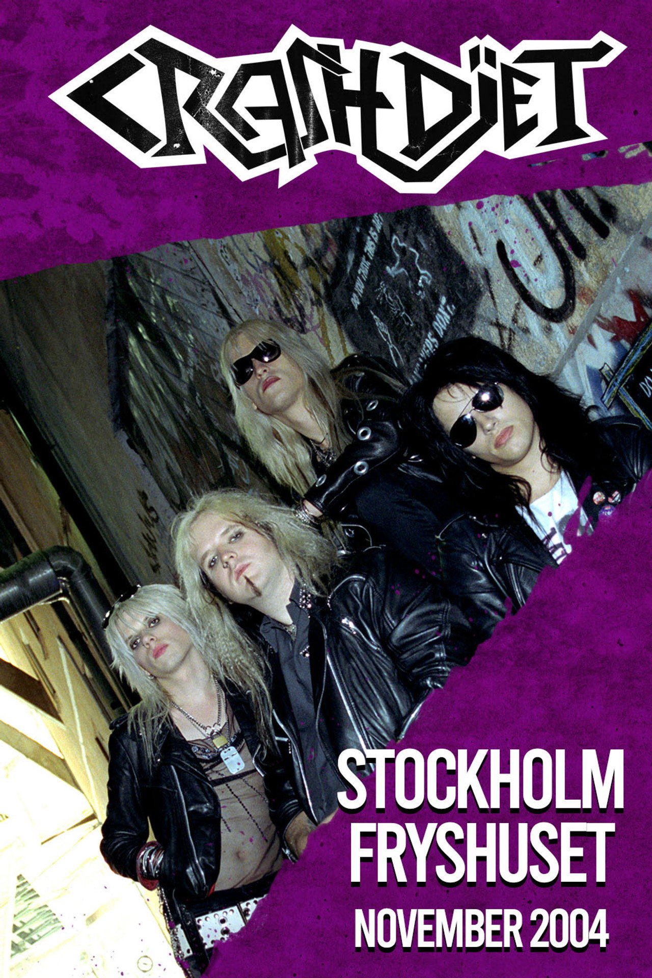 Crashdïet - Fryshuset, Stockholm 2004-11-05 Backdrop